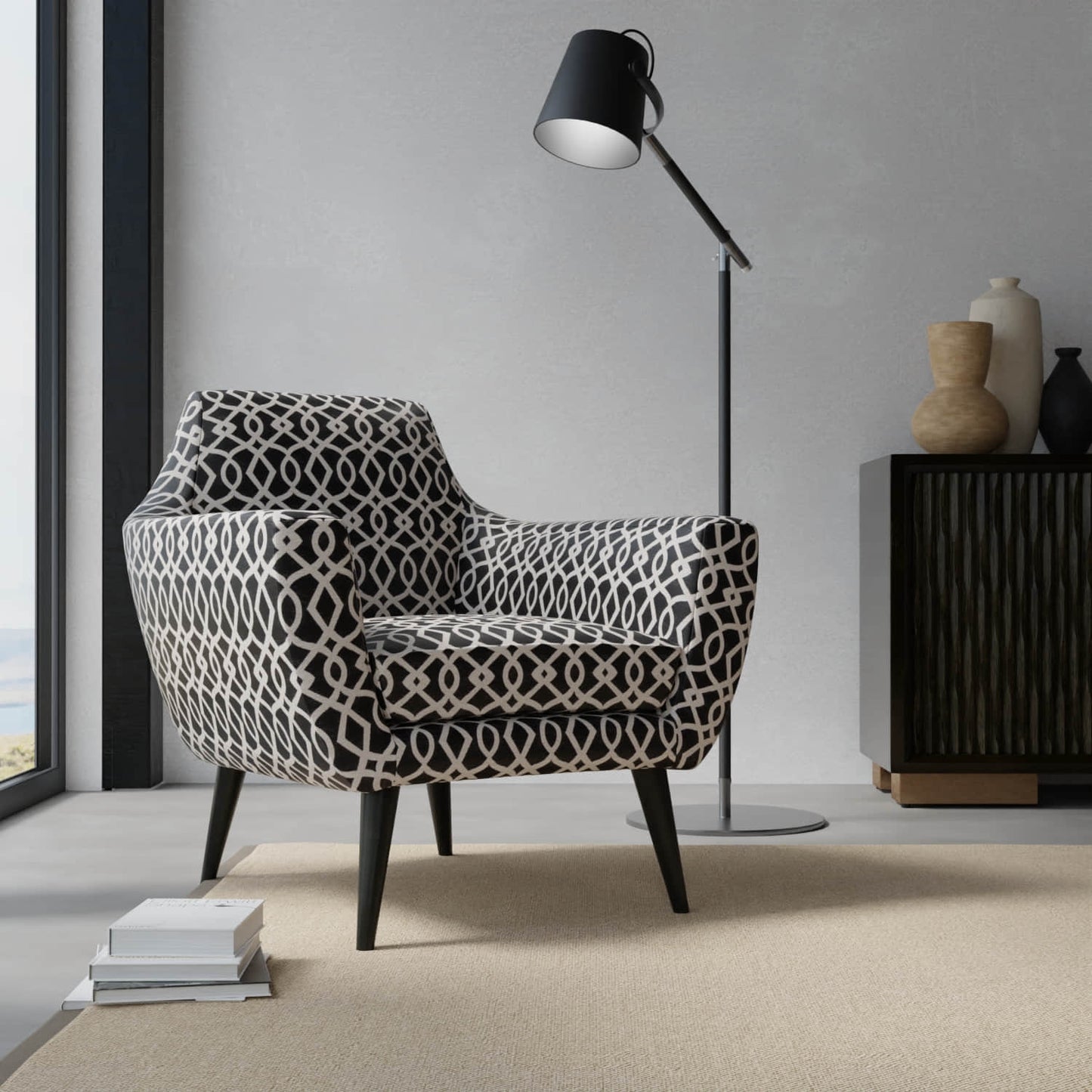 Ebern Black - Folio Fabrics