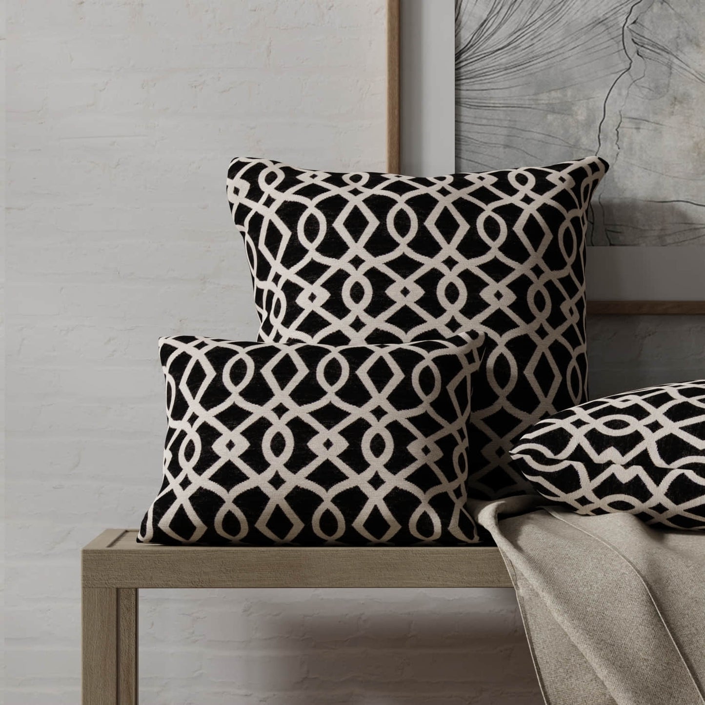 Ebern Black - Folio Fabrics
