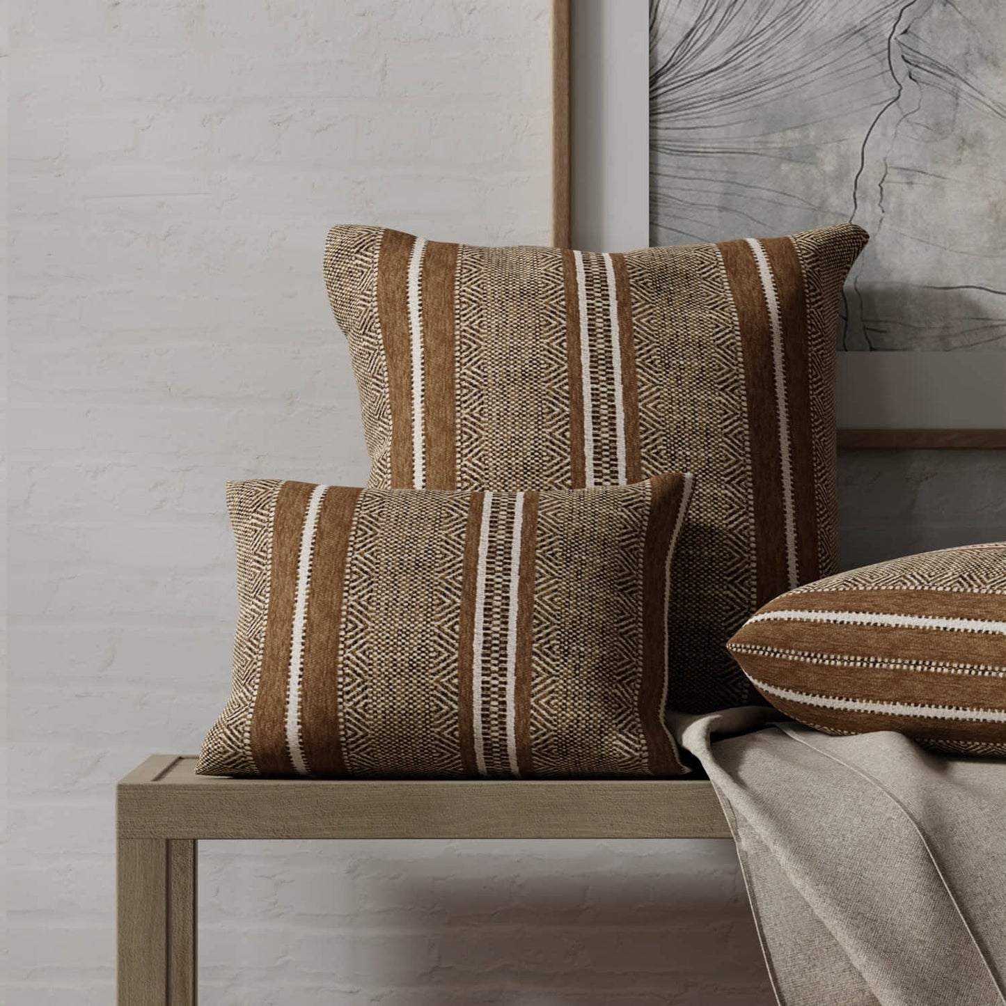 Edith Mocha - Folio Fabrics