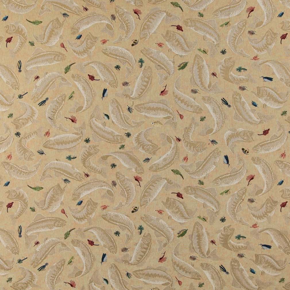 Elaina Khaki - Folio Fabrics