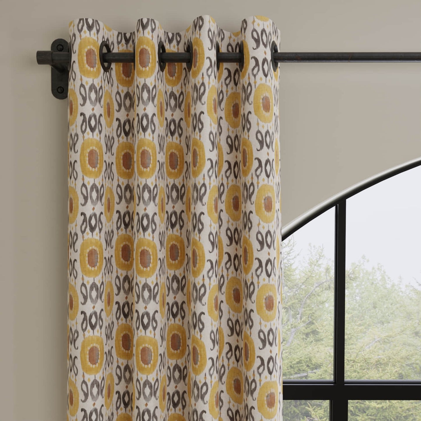 Elantra Saffron made up on drapery