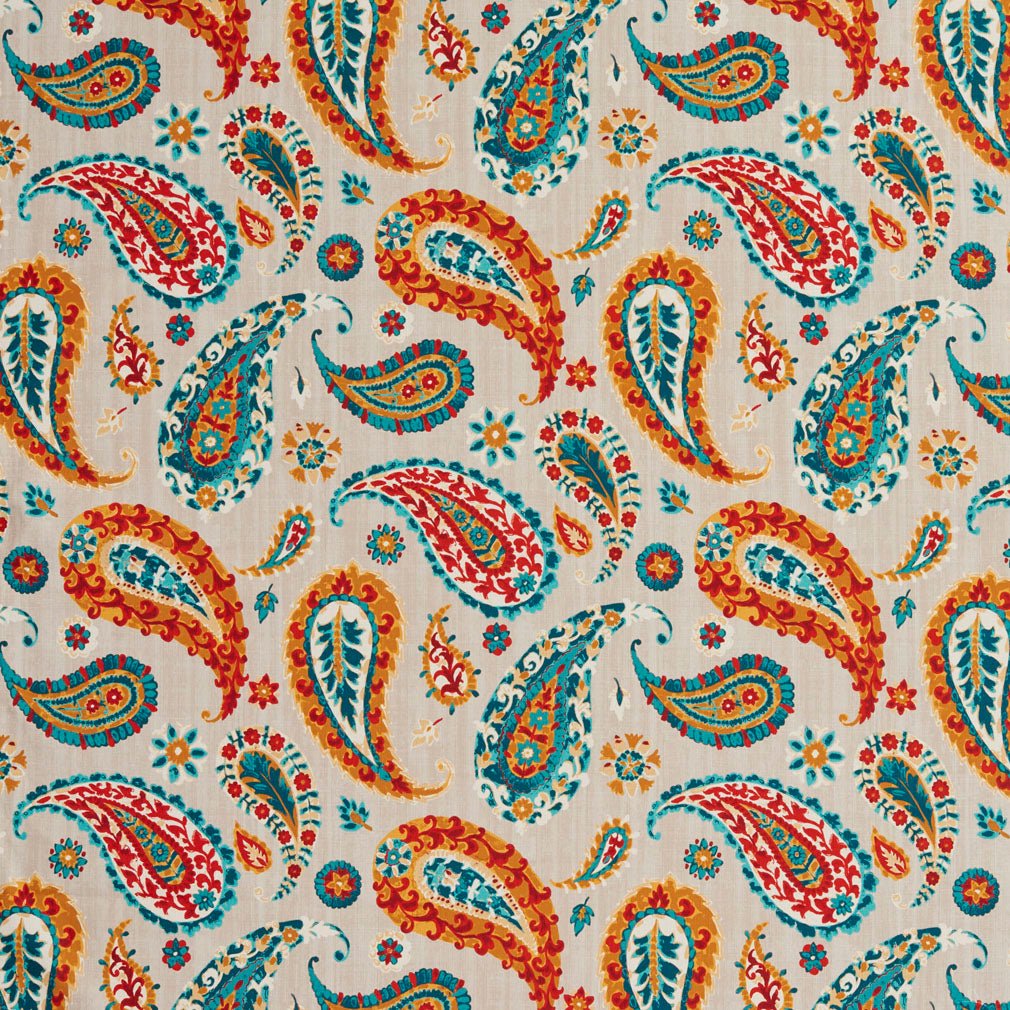 Eugene Turquoise - Folio Fabrics