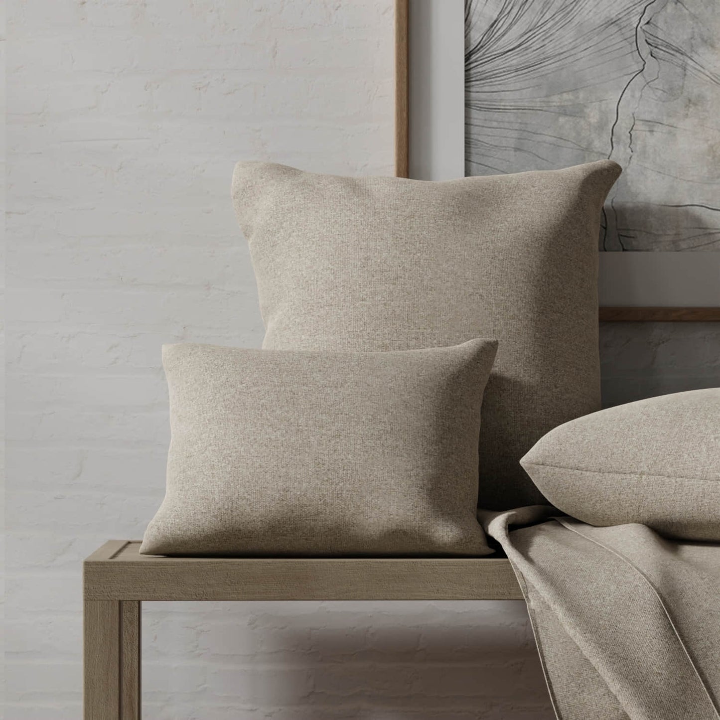 Everett Dove made up on pillows