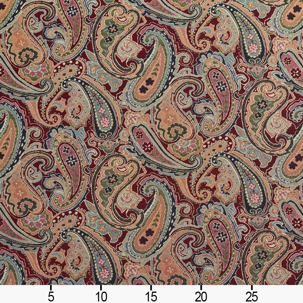 Flores Merlot - Folio Fabrics