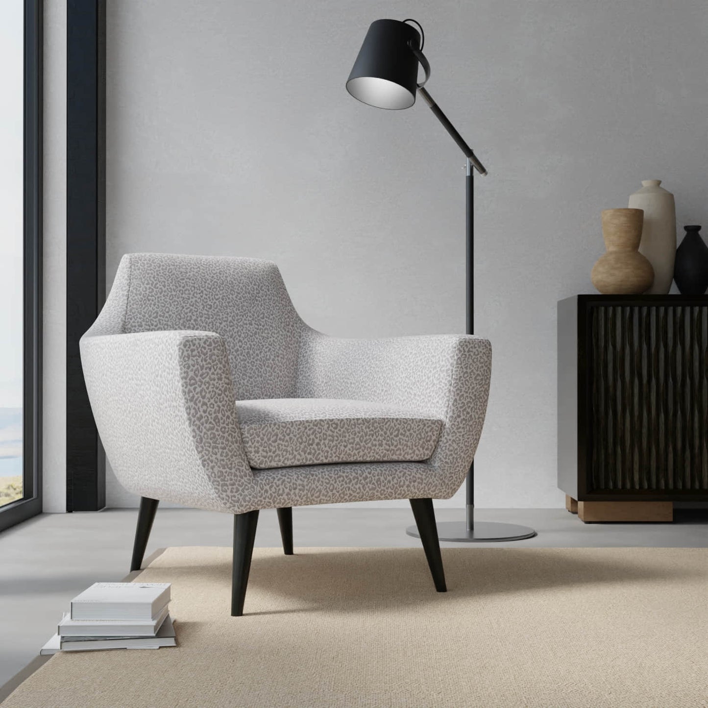 Fulton Charcoal - Folio Fabrics