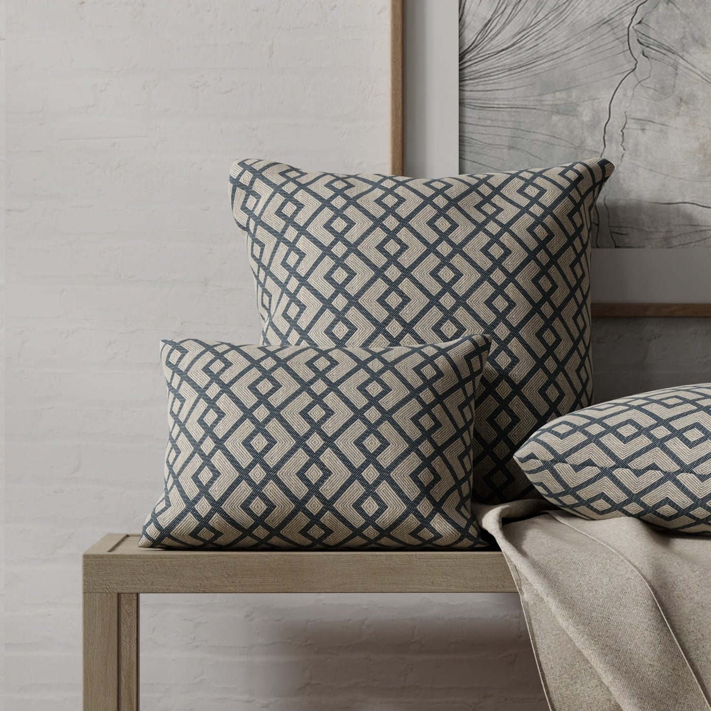 Galvin Indigo - Folio Fabrics