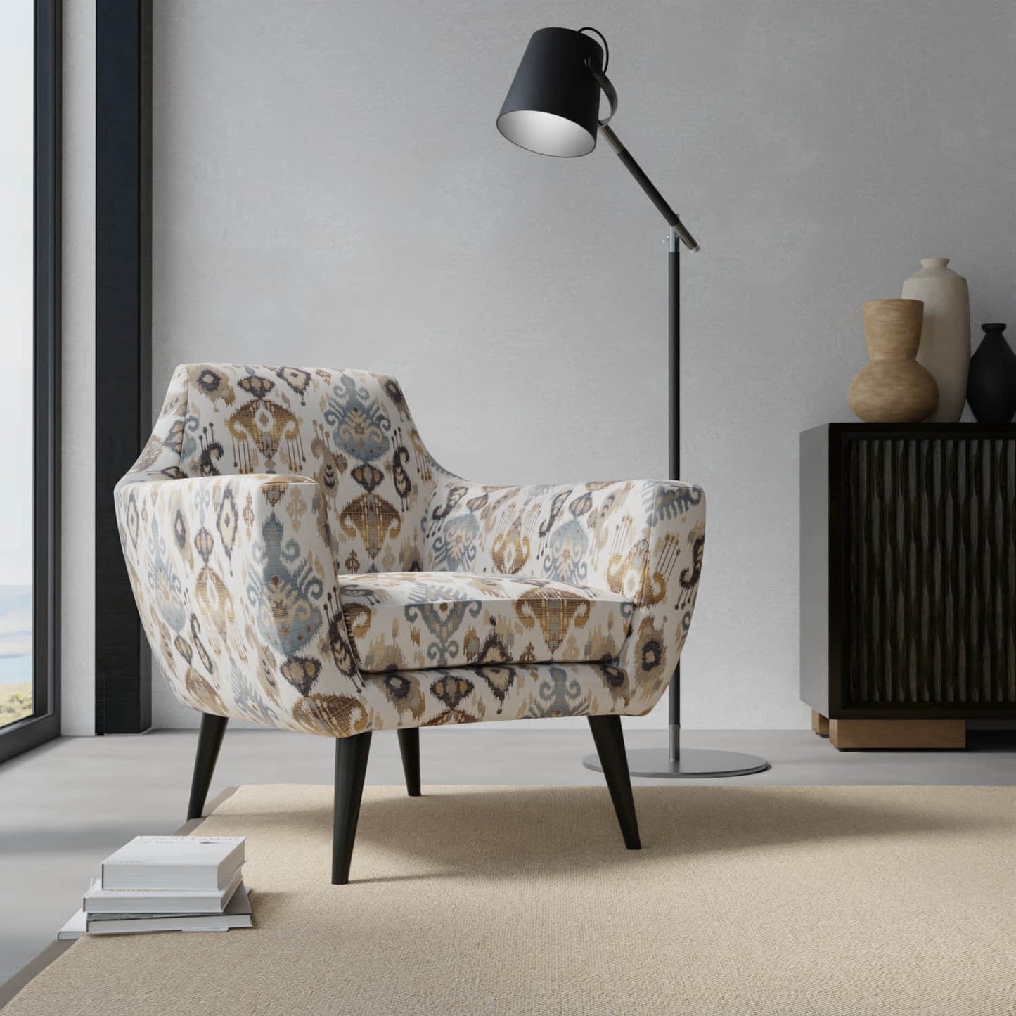 Gilbert Azure - Folio Fabrics