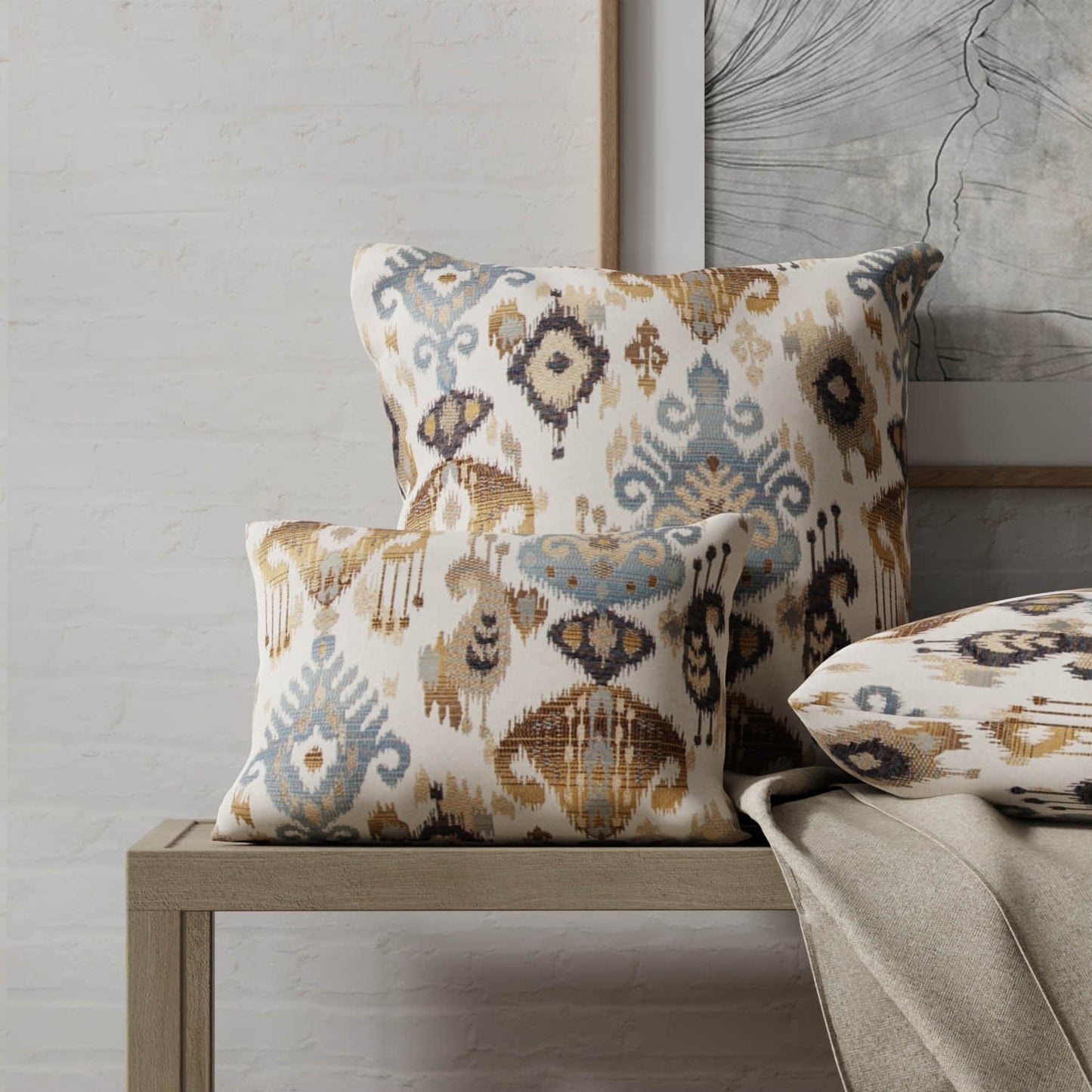Gilbert Azure - Folio Fabrics
