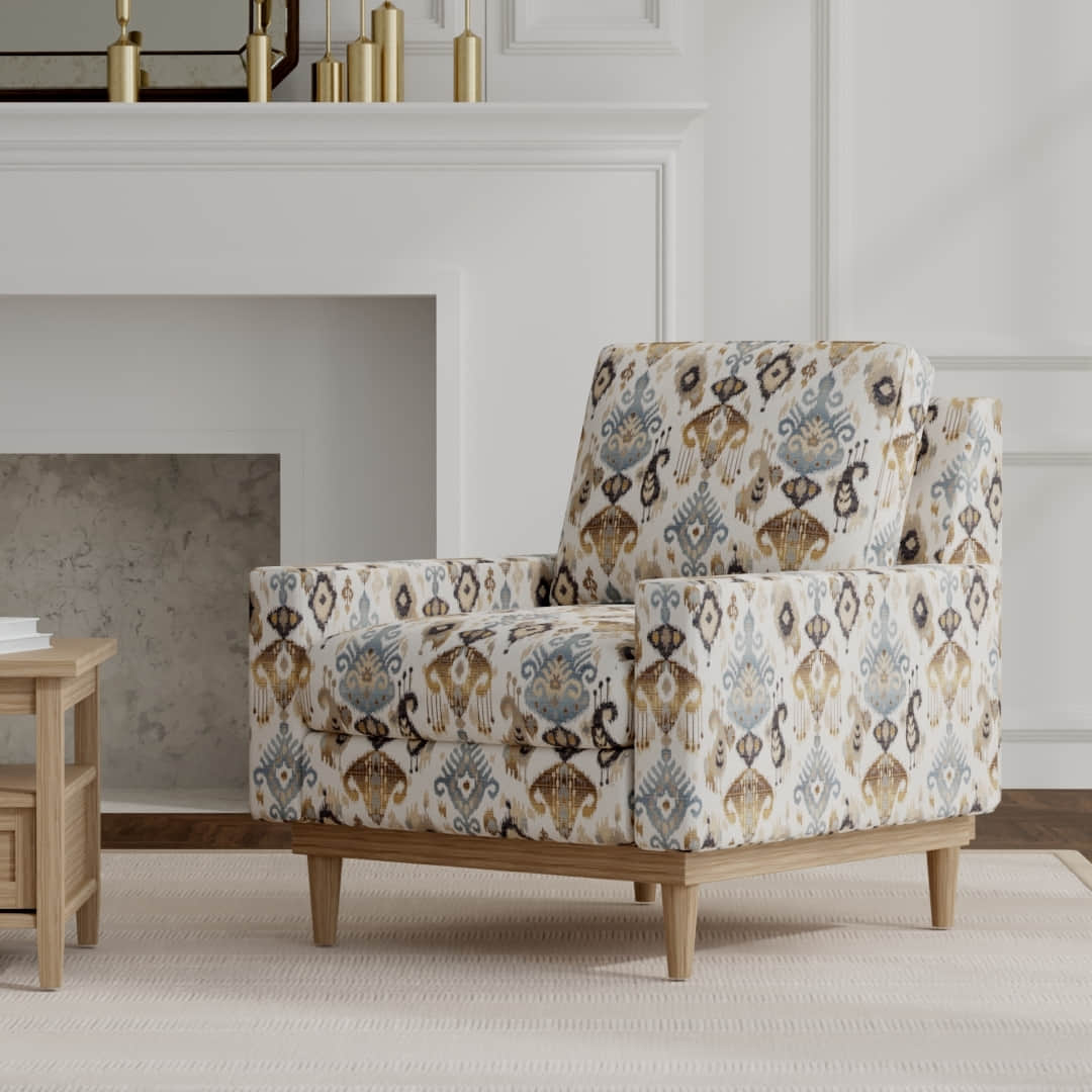 Gilbert Azure - Folio Fabrics