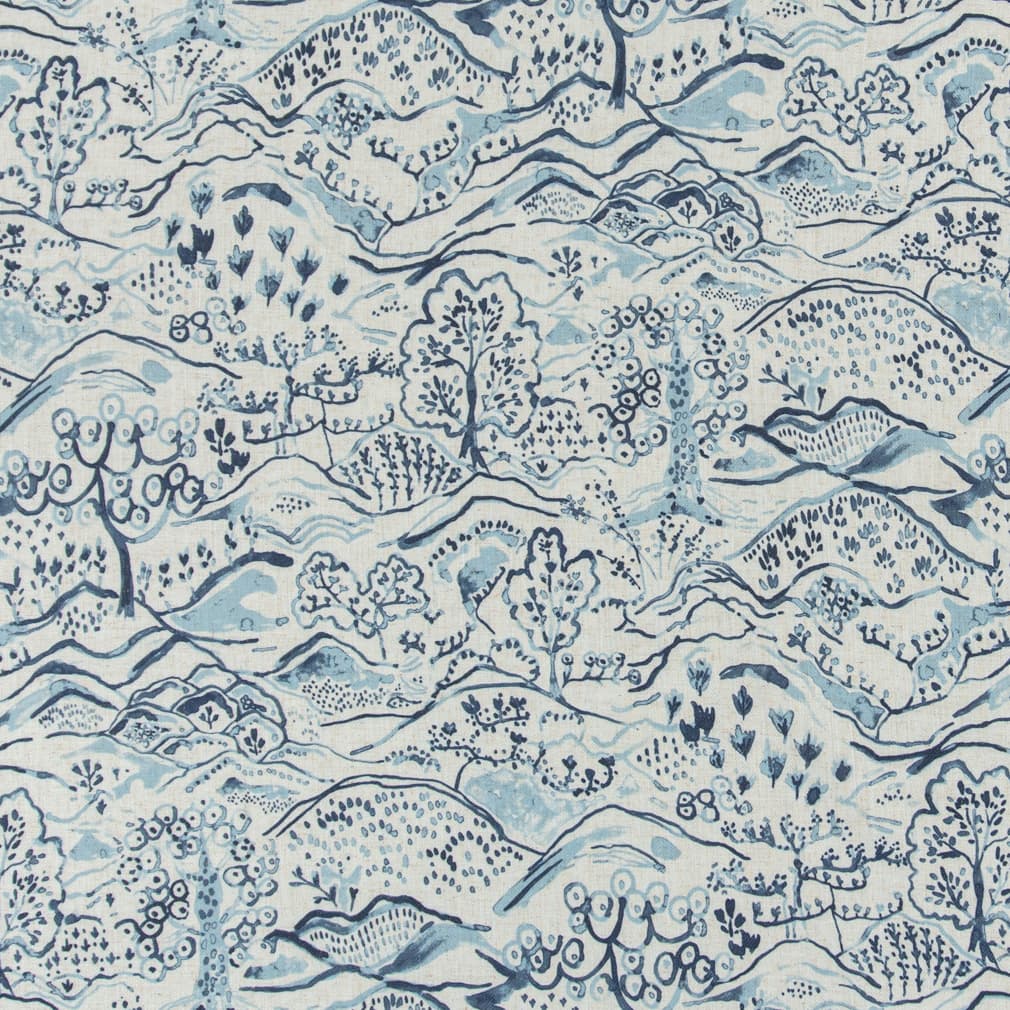 Grace Indigo - Folio Fabrics