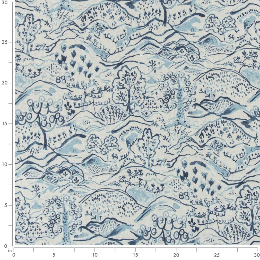 Grace Indigo - Folio Fabrics