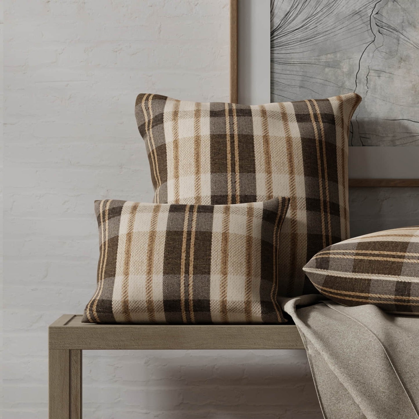 Harley Black made up on pillows