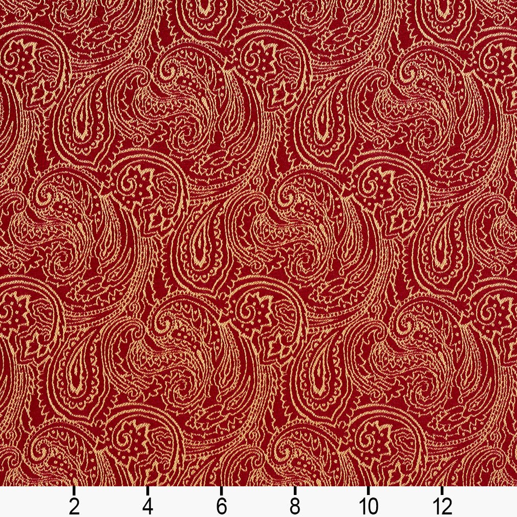 Hodge Crimson - Folio Fabrics