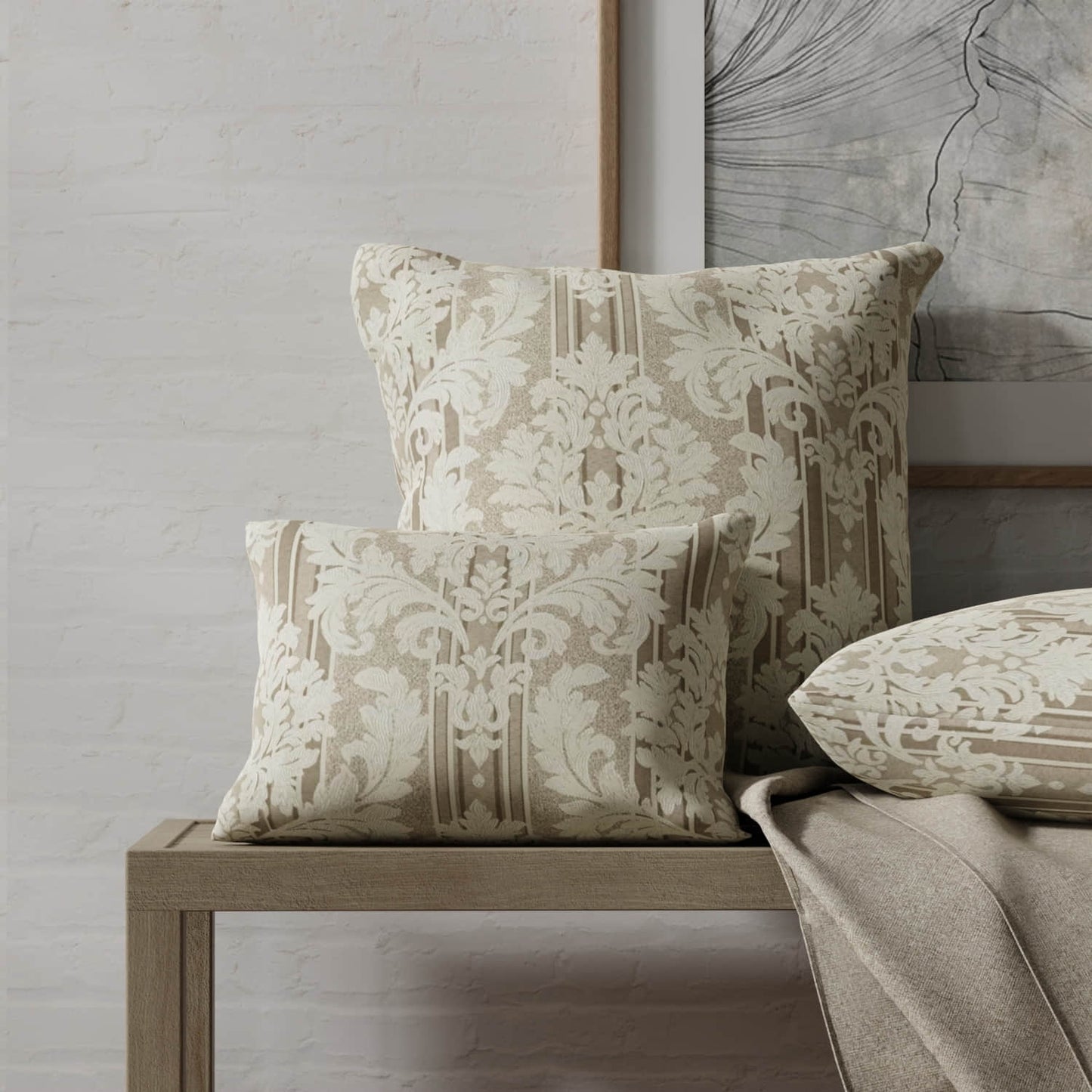 Hubert Beige - Folio Fabrics