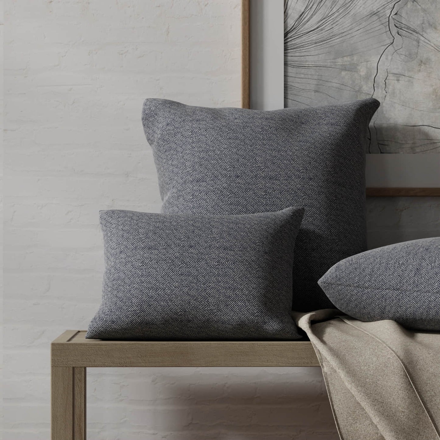 Kai Blueberry made up on pillows