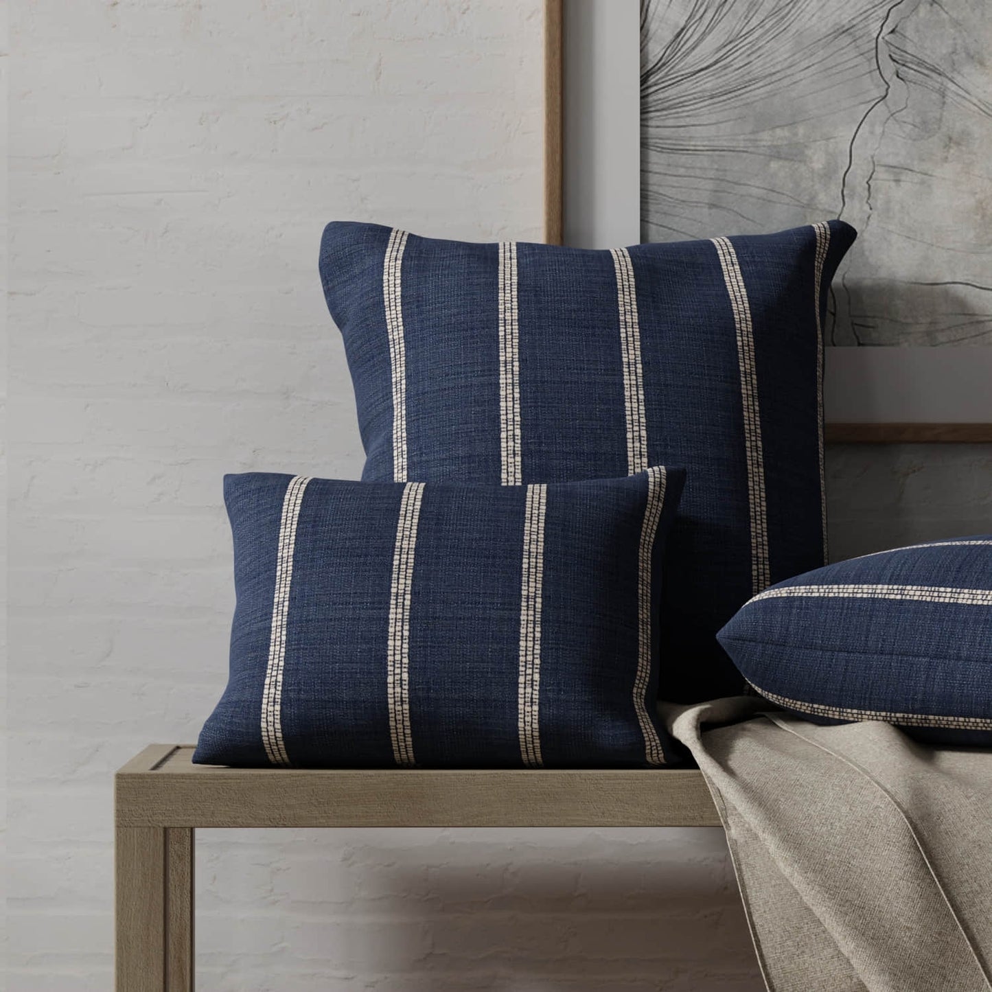Addison Navy - Folio Fabrics
