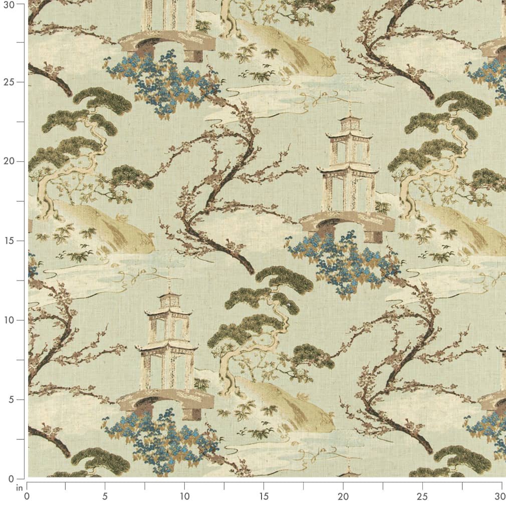 Linford Seafoam - Folio Fabrics