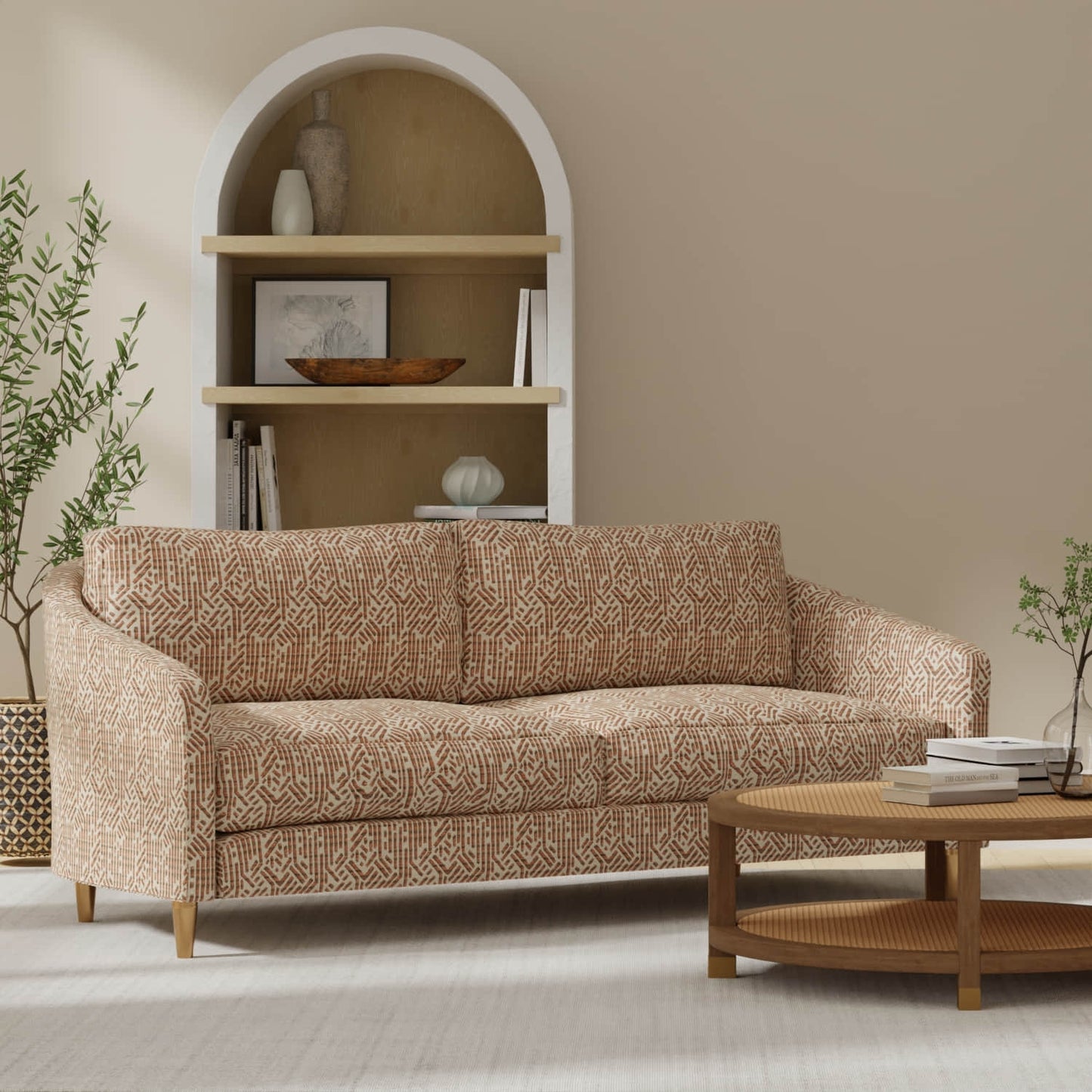 Luke Terracotta - Folio Fabrics