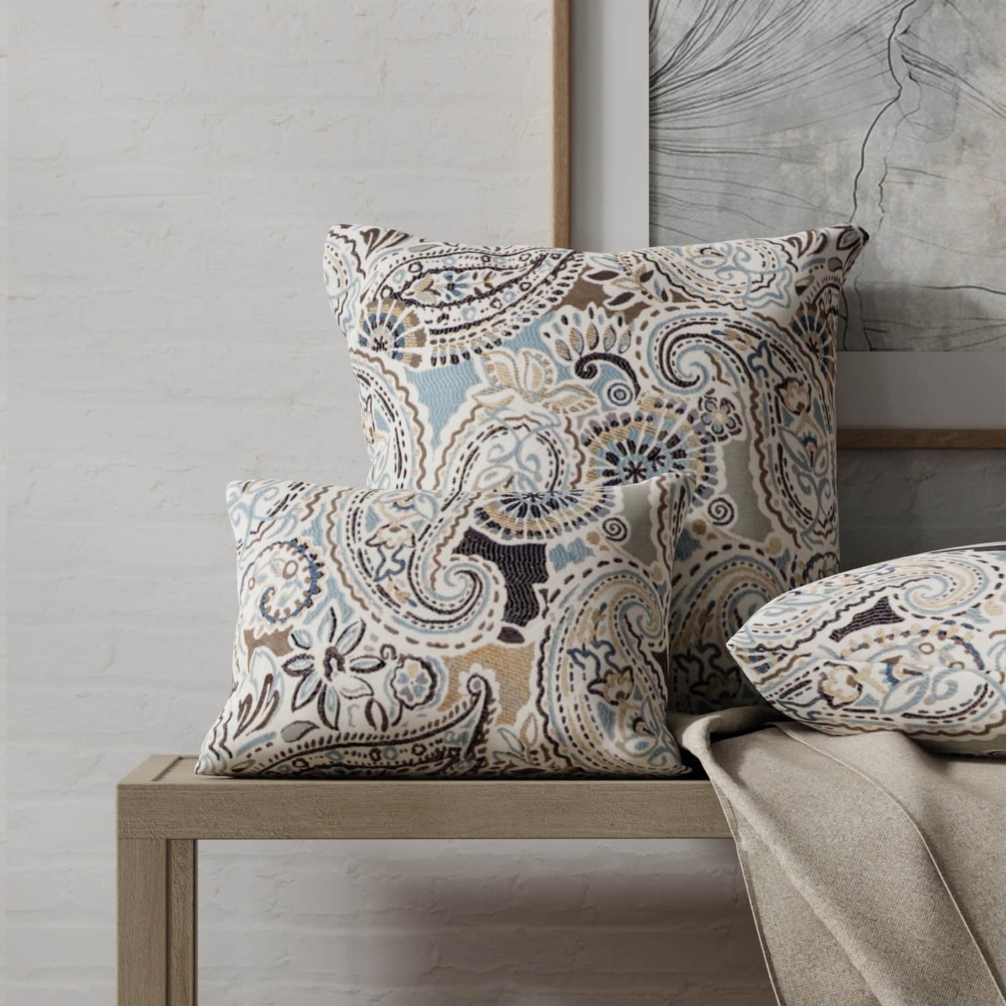 Luna Cornflower - Folio Fabrics