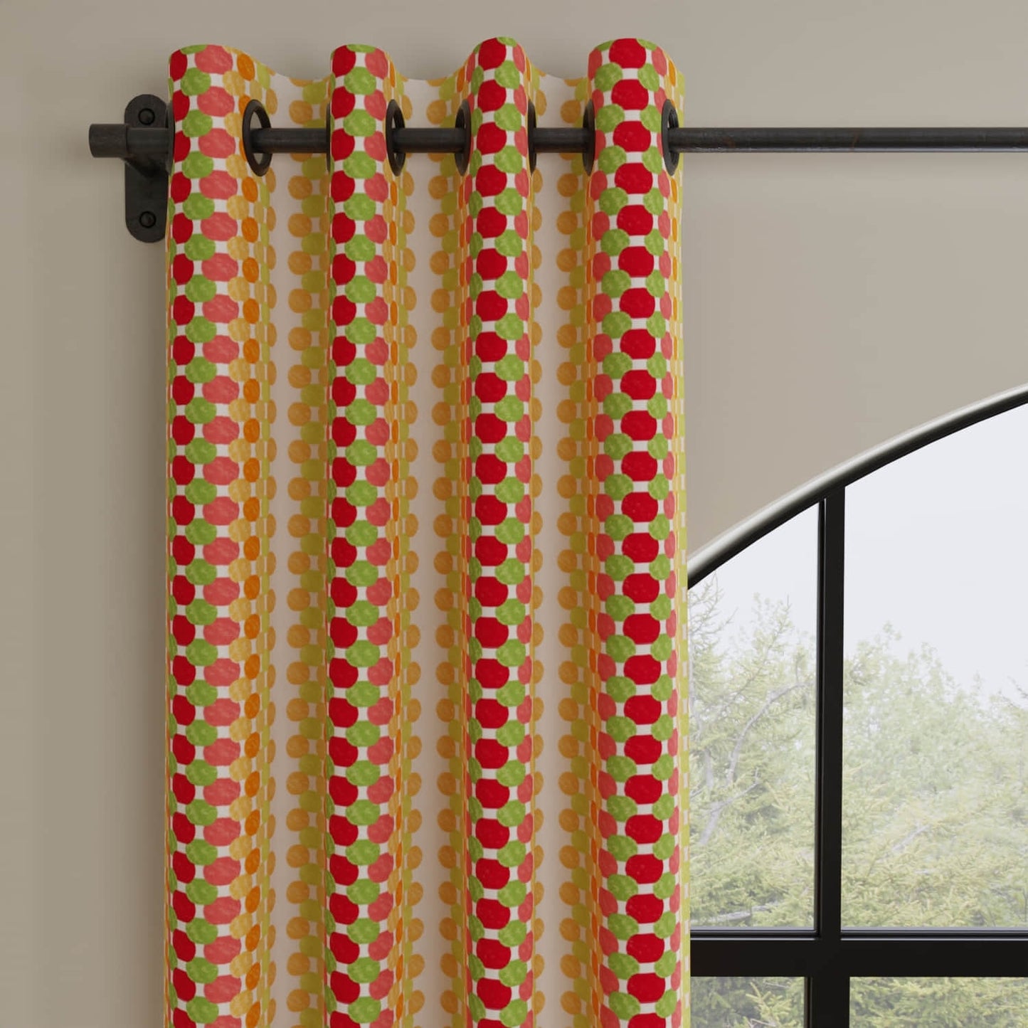 Mercado Citrus made up on drapery