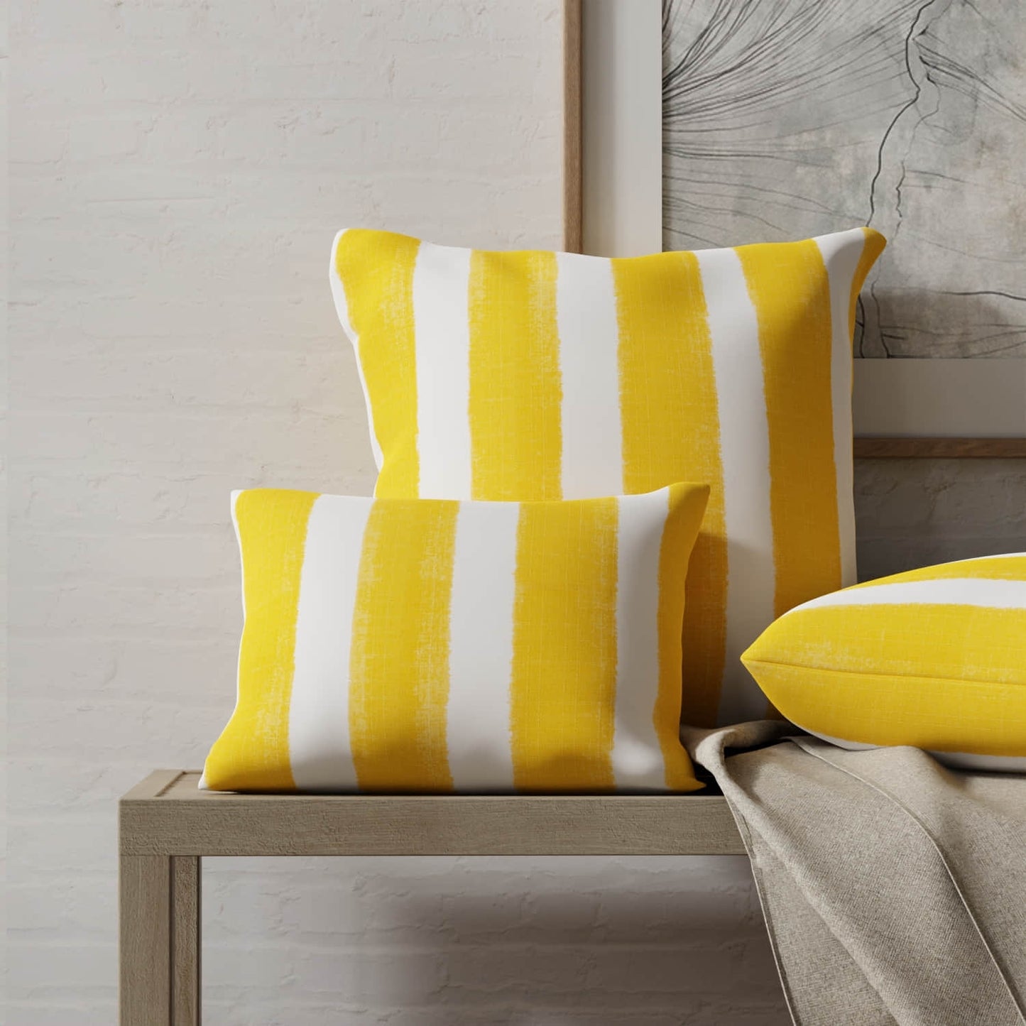 Michaela Lemon made up on pillows