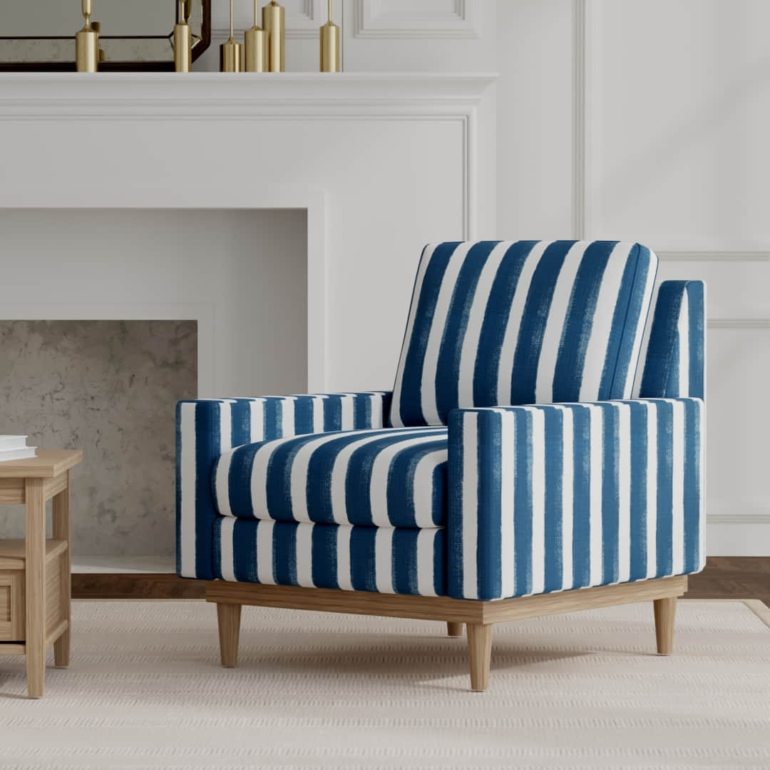 Michaela Navy - Folio Fabrics