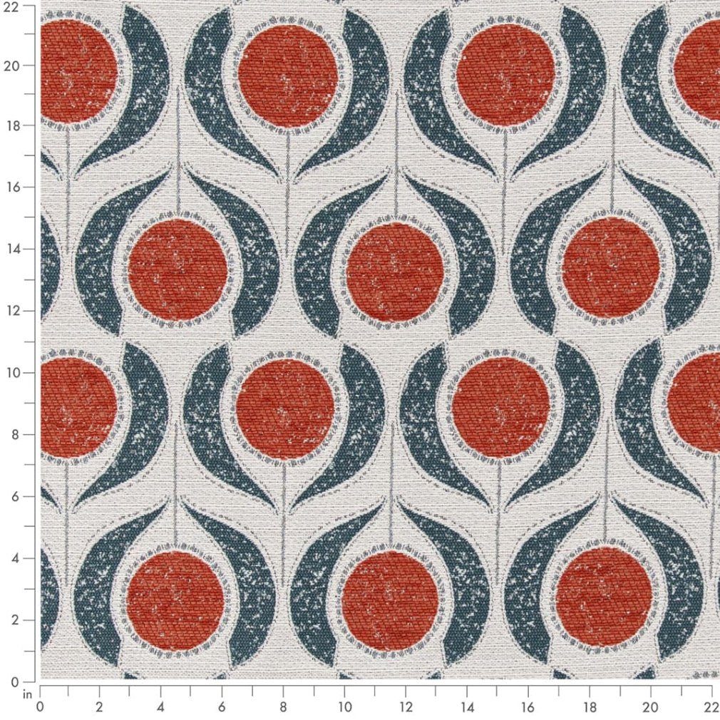 Odom Papaya - Folio Fabrics