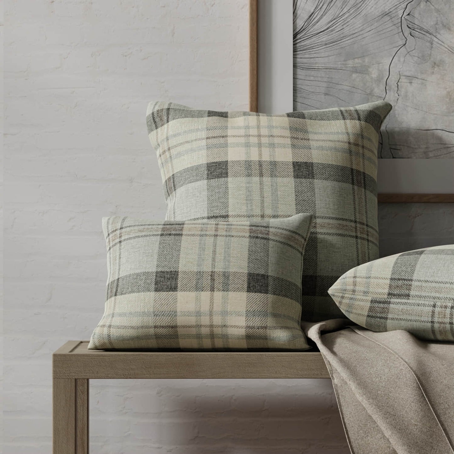 Otis Tranquil made up on pillows