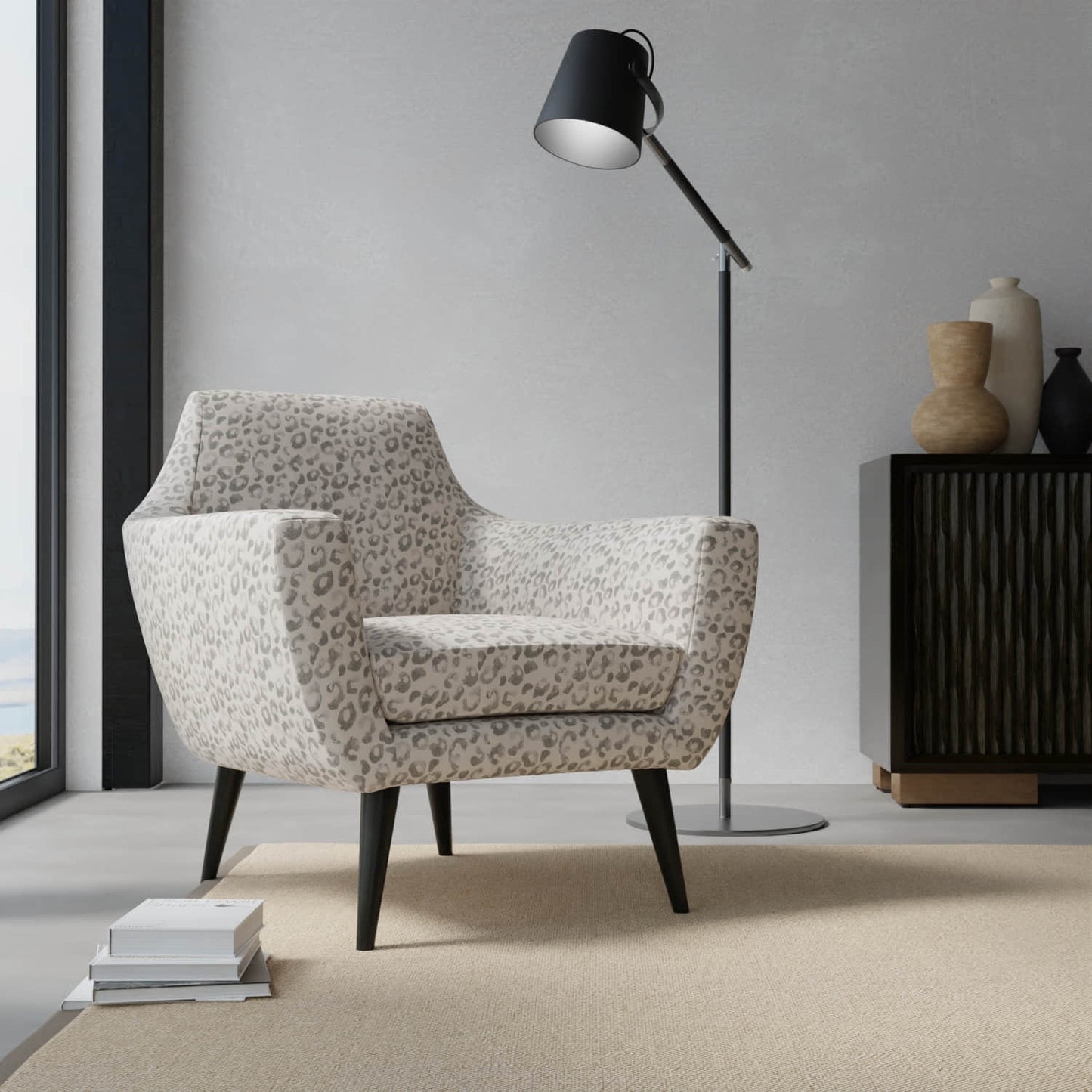 Petra Smoke - Folio Fabrics