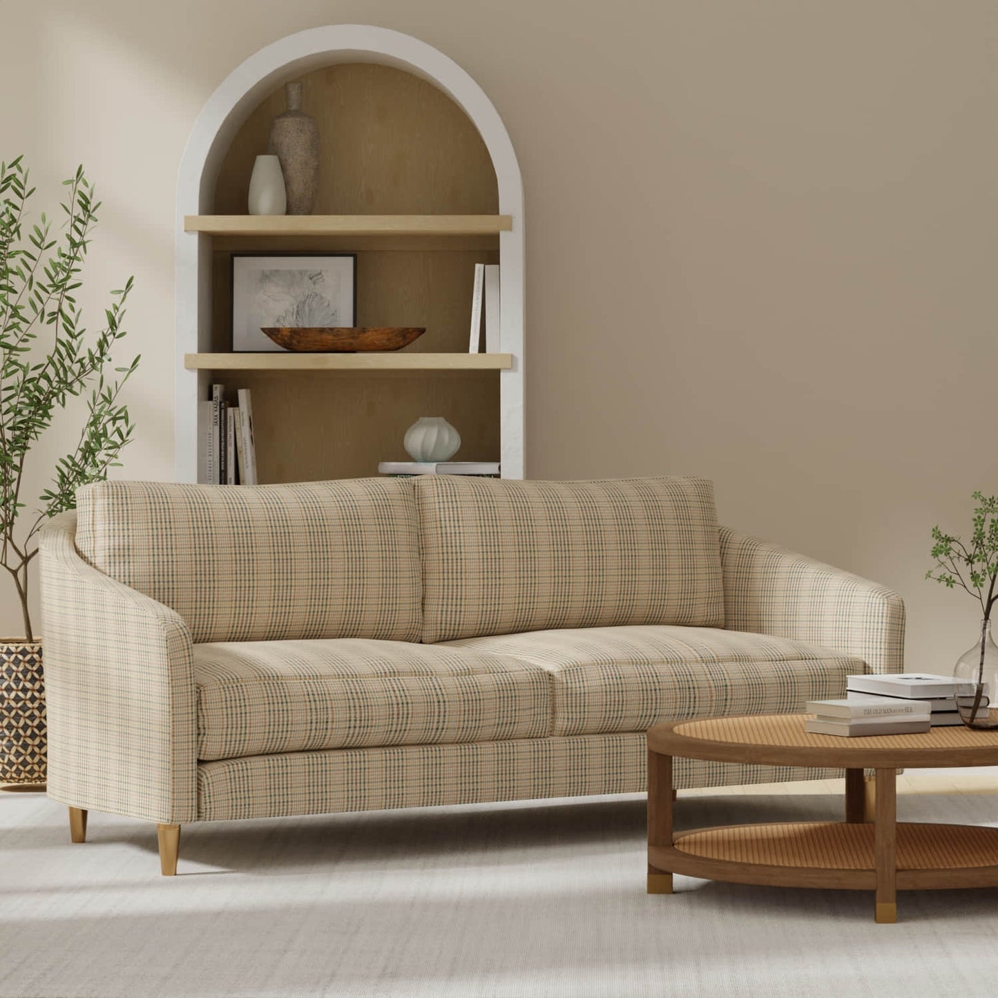 Quest Rustic upholstered on a couch