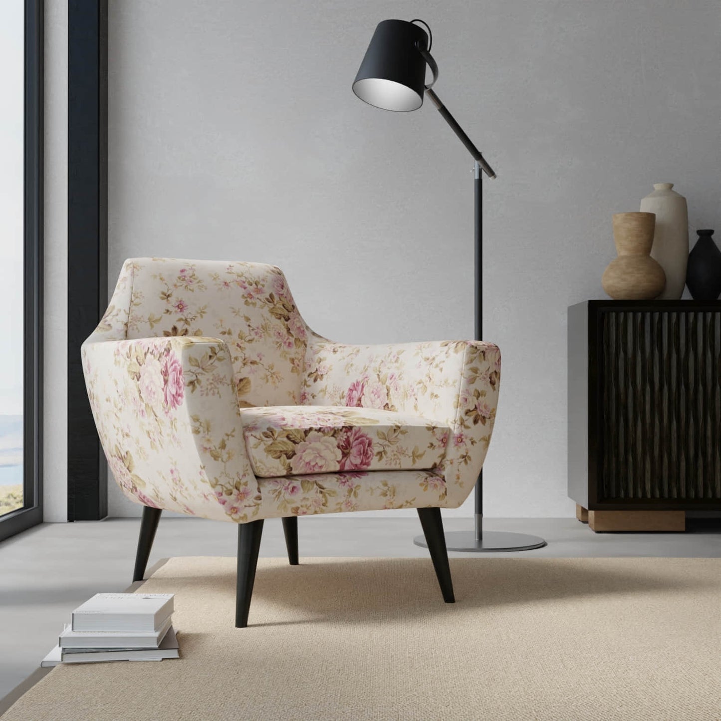 Reid Petal upholstered on a contemporary chair