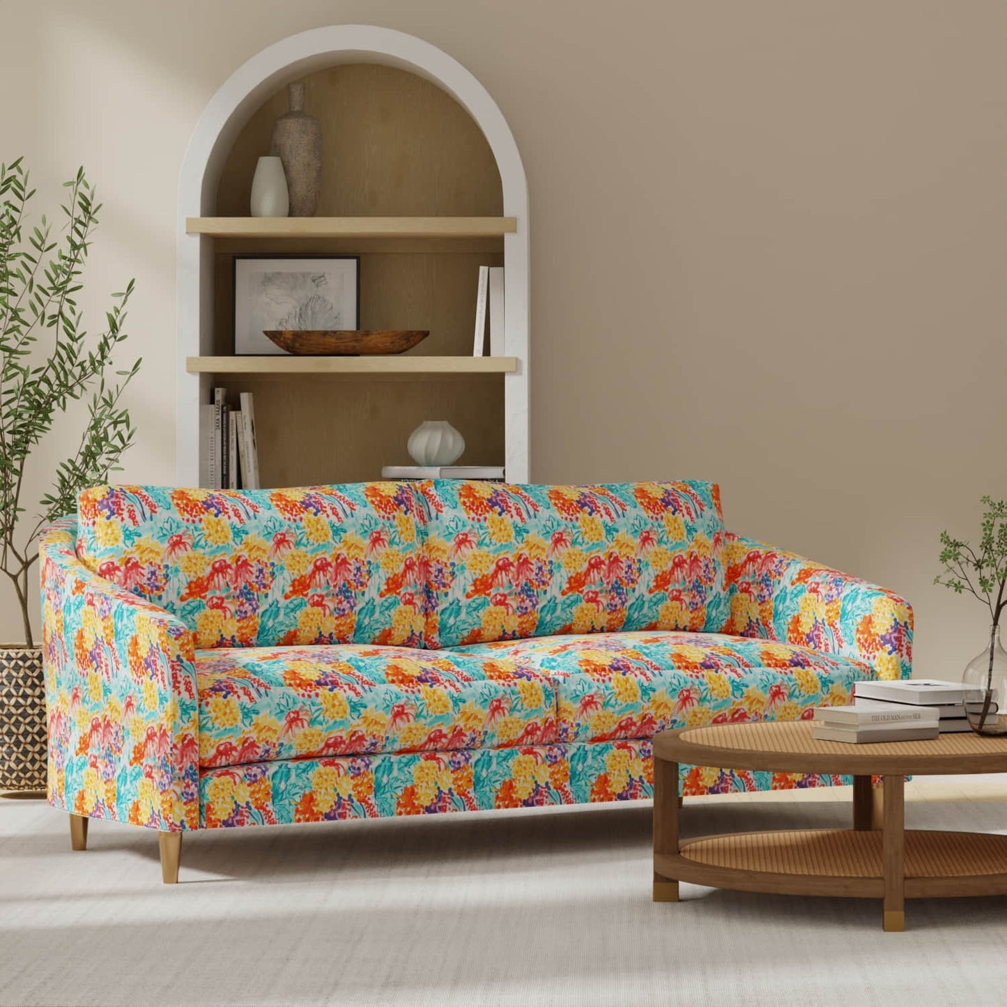 Ranae Summer upholstered on a couch