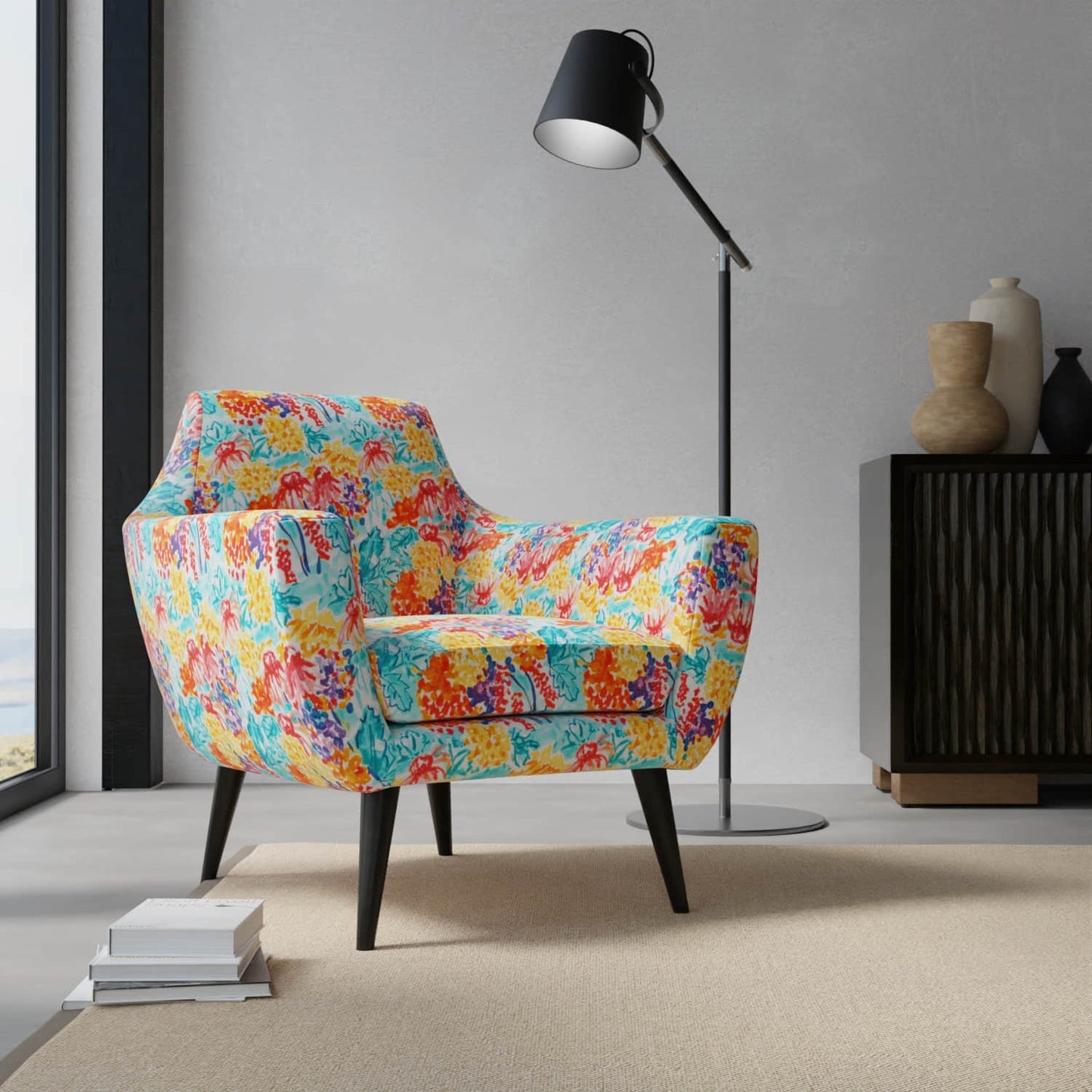 Ranae Summer upholstered on a contemporary chair