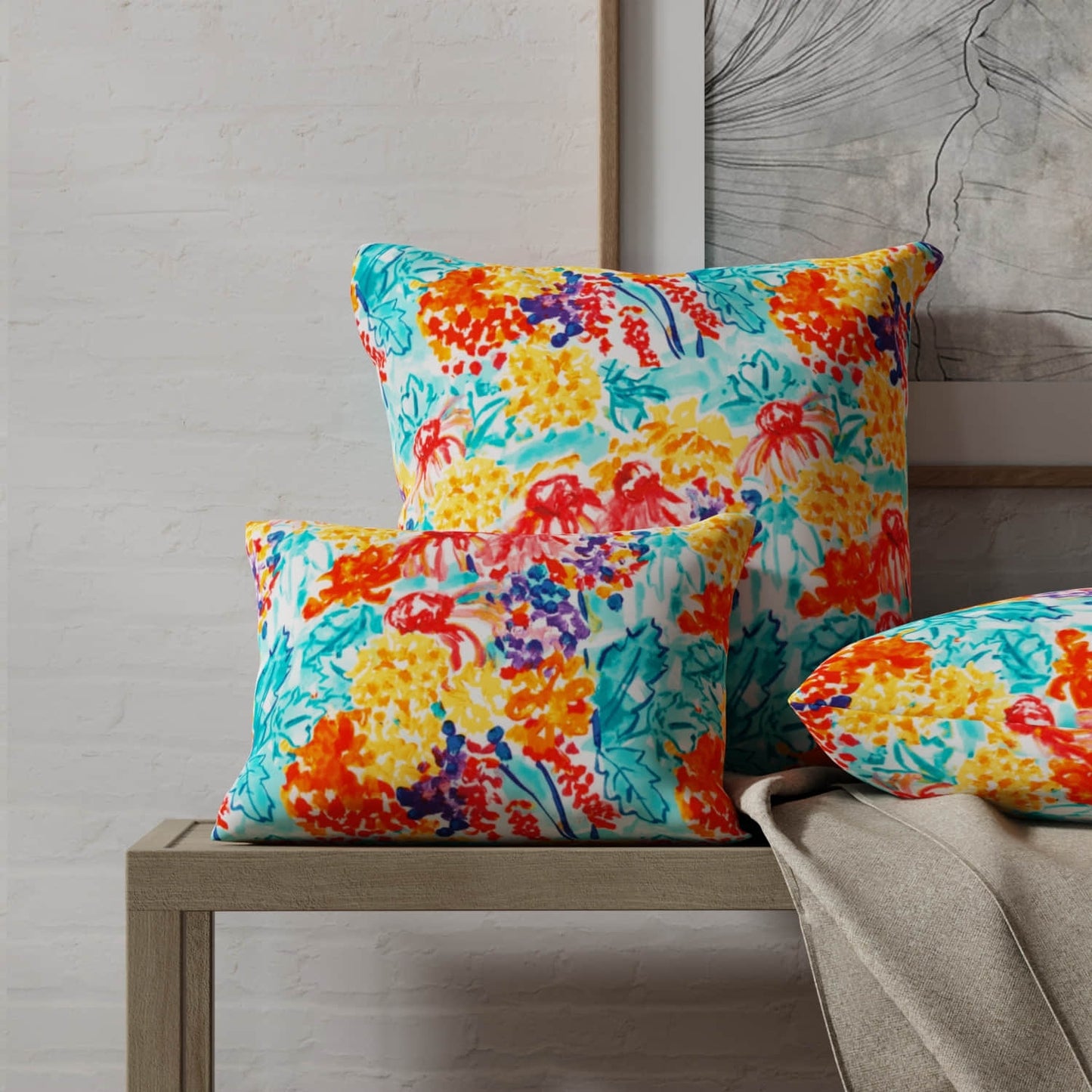 Ranae Summer made up on pillows