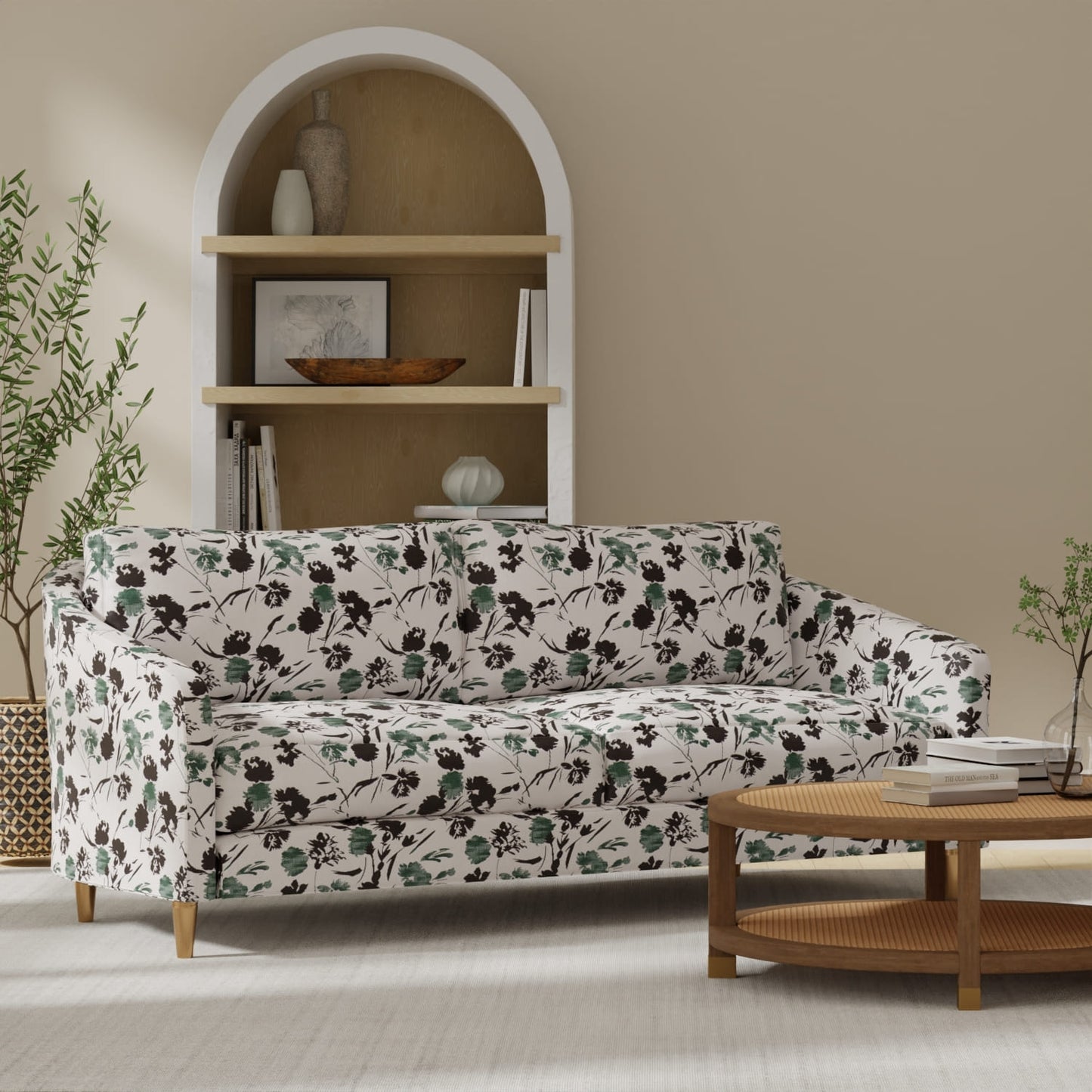 Robbie Vine upholstered on a couch