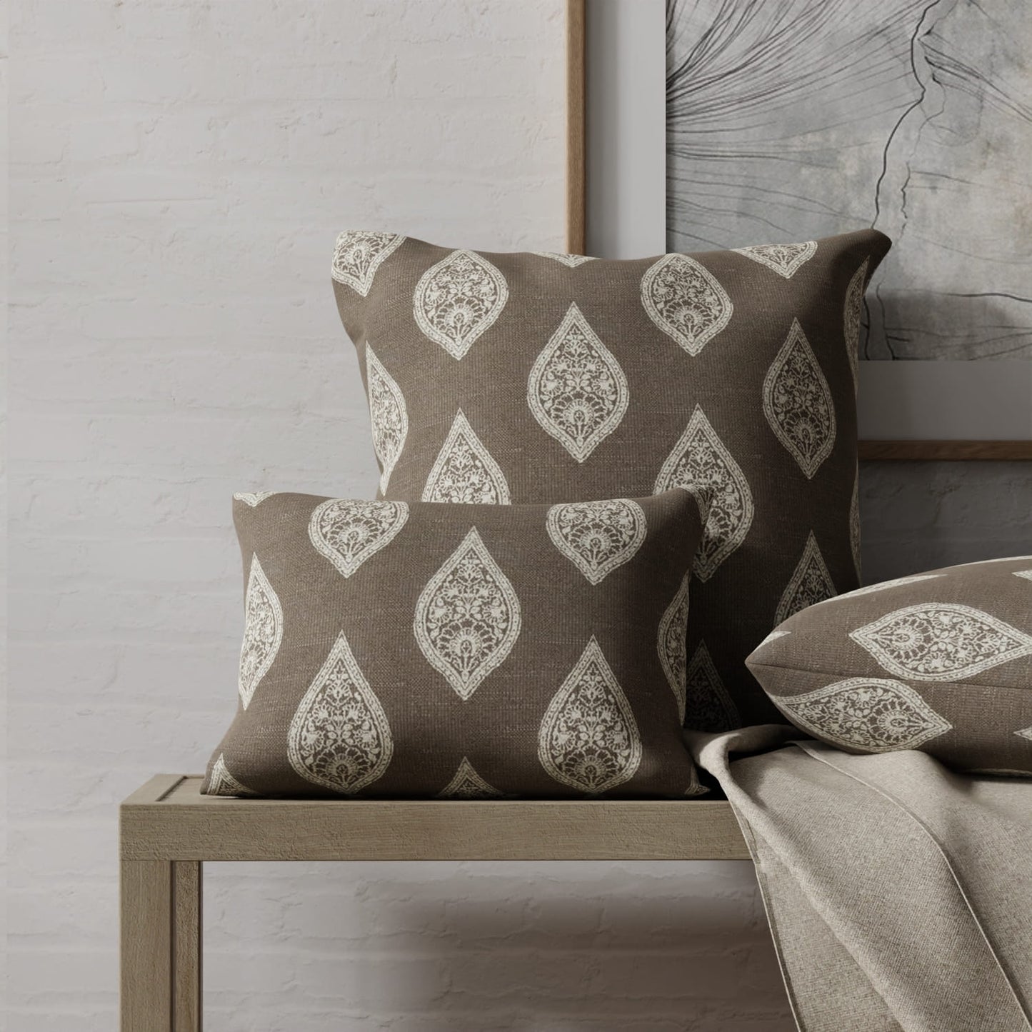 Simone Smoke - Folio Fabrics