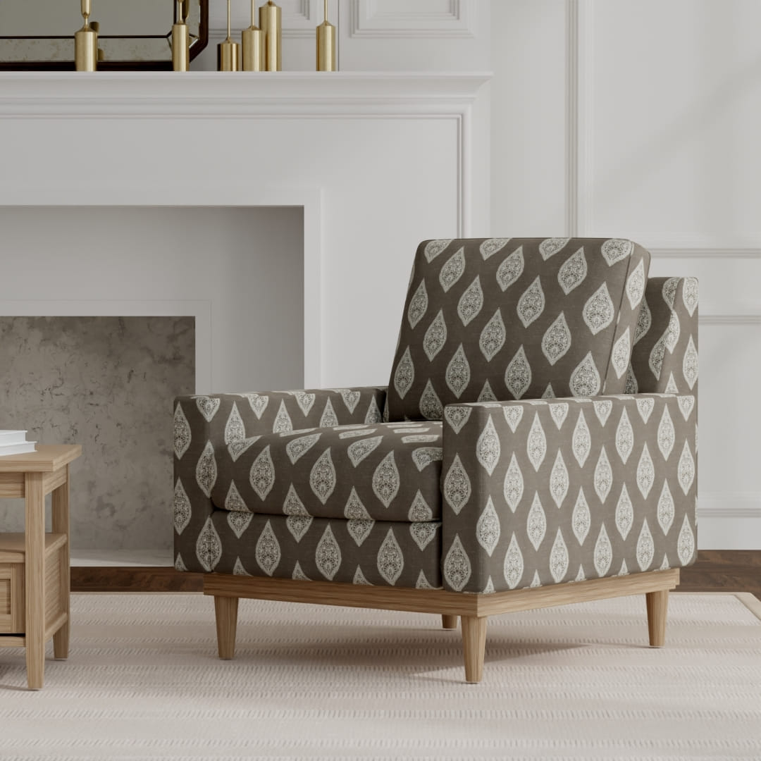 Simone Smoke - Folio Fabrics