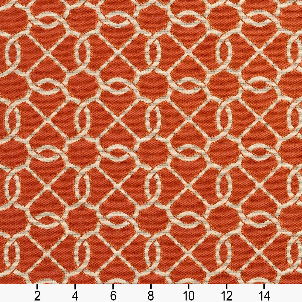 Sophie Papaya - Folio Fabrics
