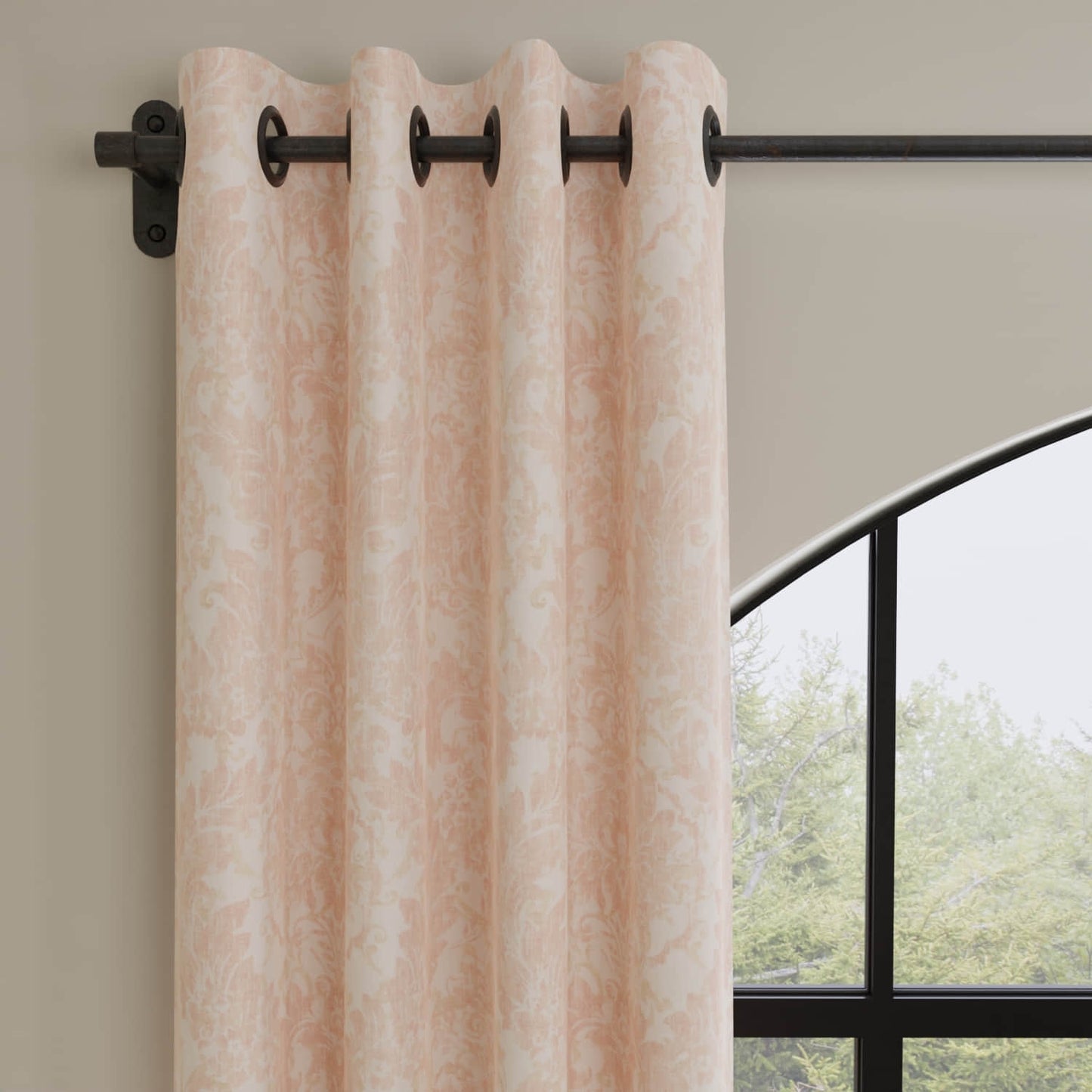 Warby Pink made up on drapery