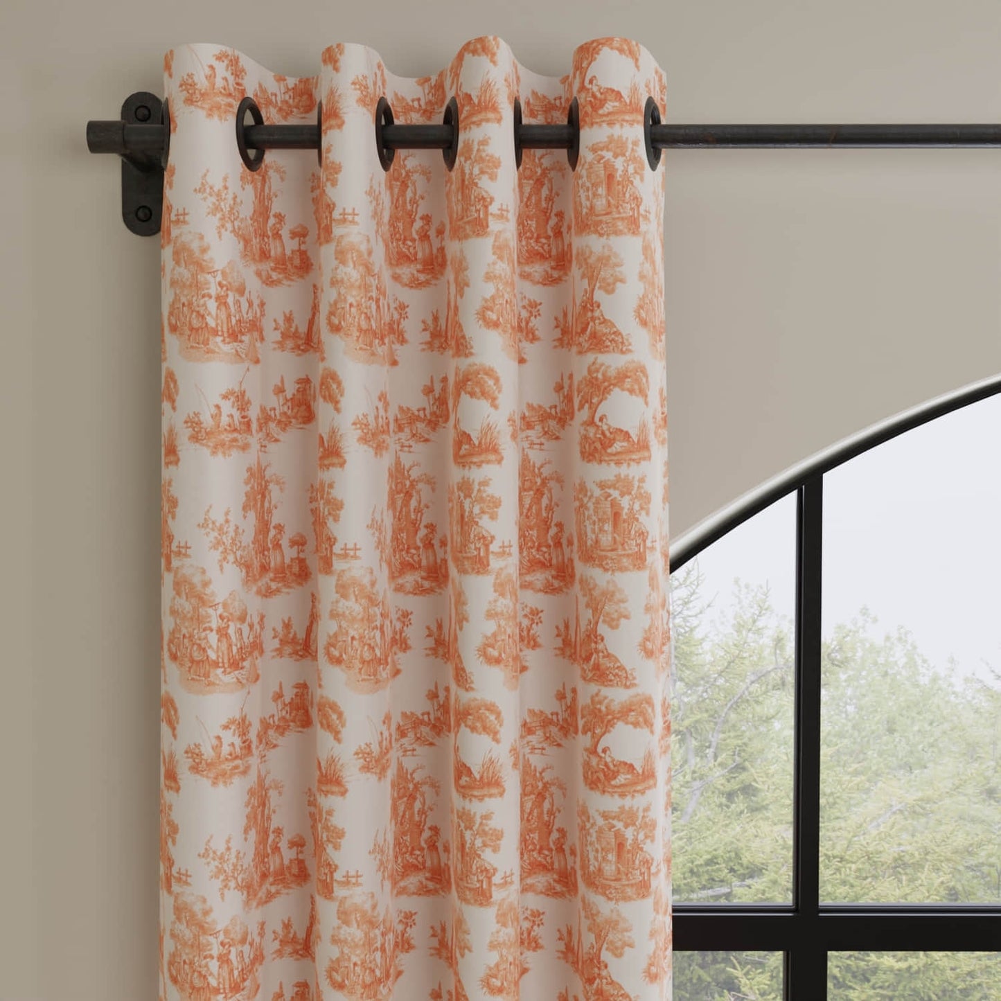 Washburn Mango made up on drapery