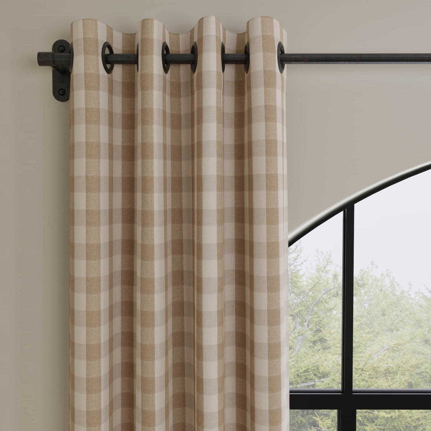 Weiss Fawn made up on drapery