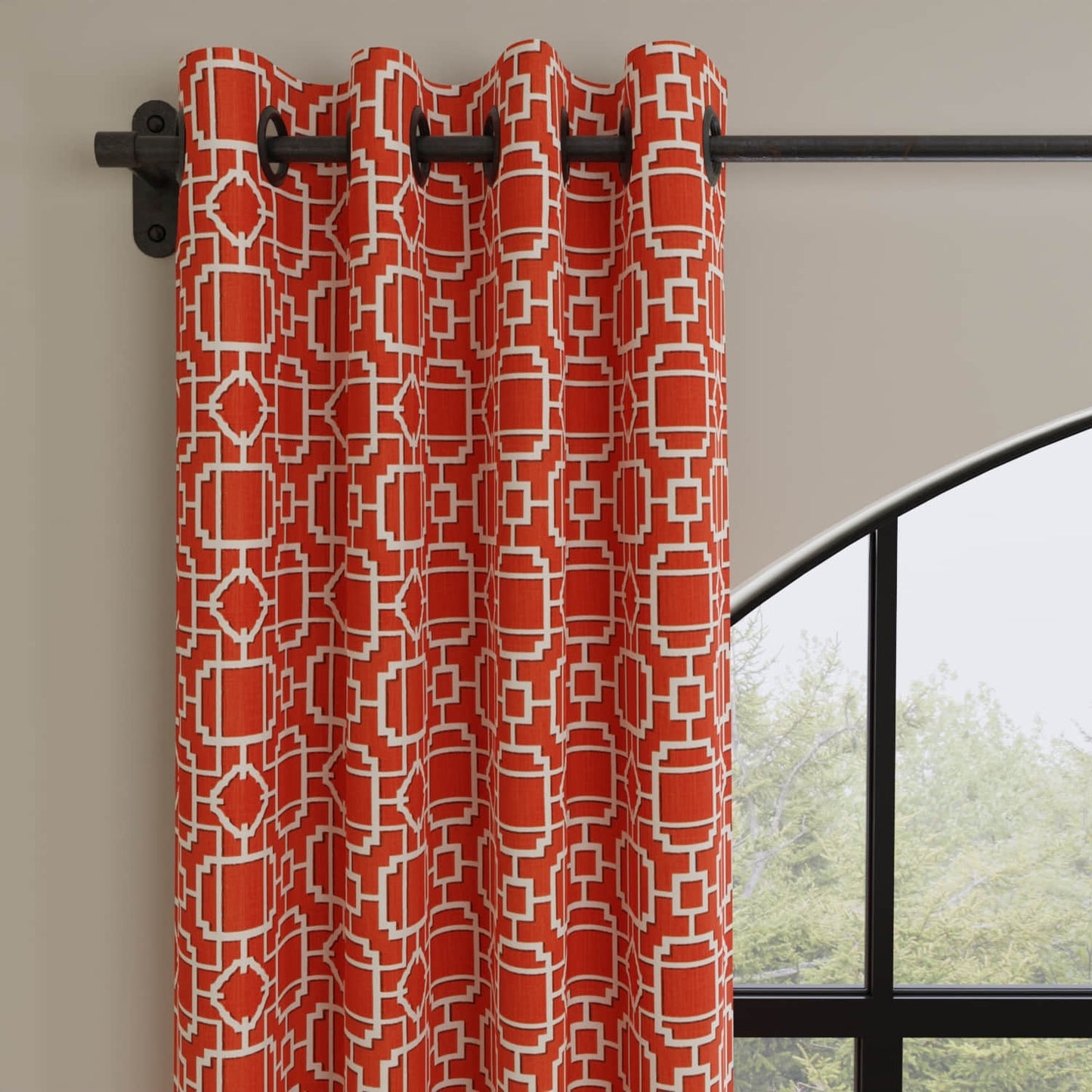 Wescott Mandarin made up on drapery