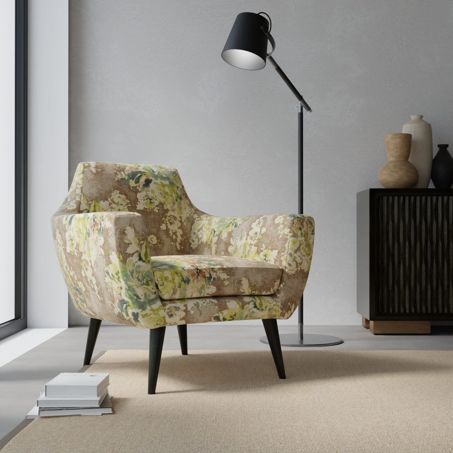 Wildon Leaf upholstered on a contemporary chair