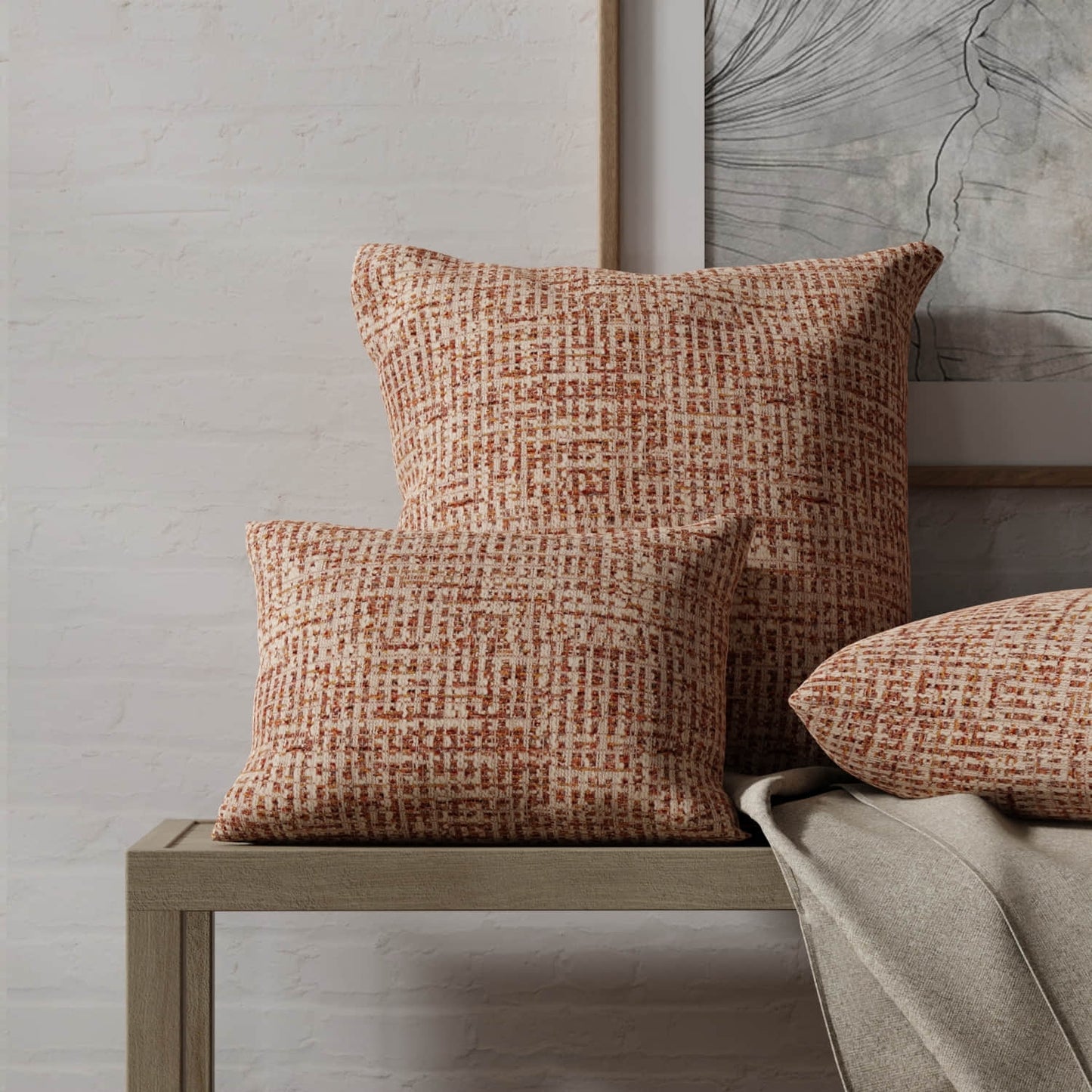 Willie Rosewood made up on pillows