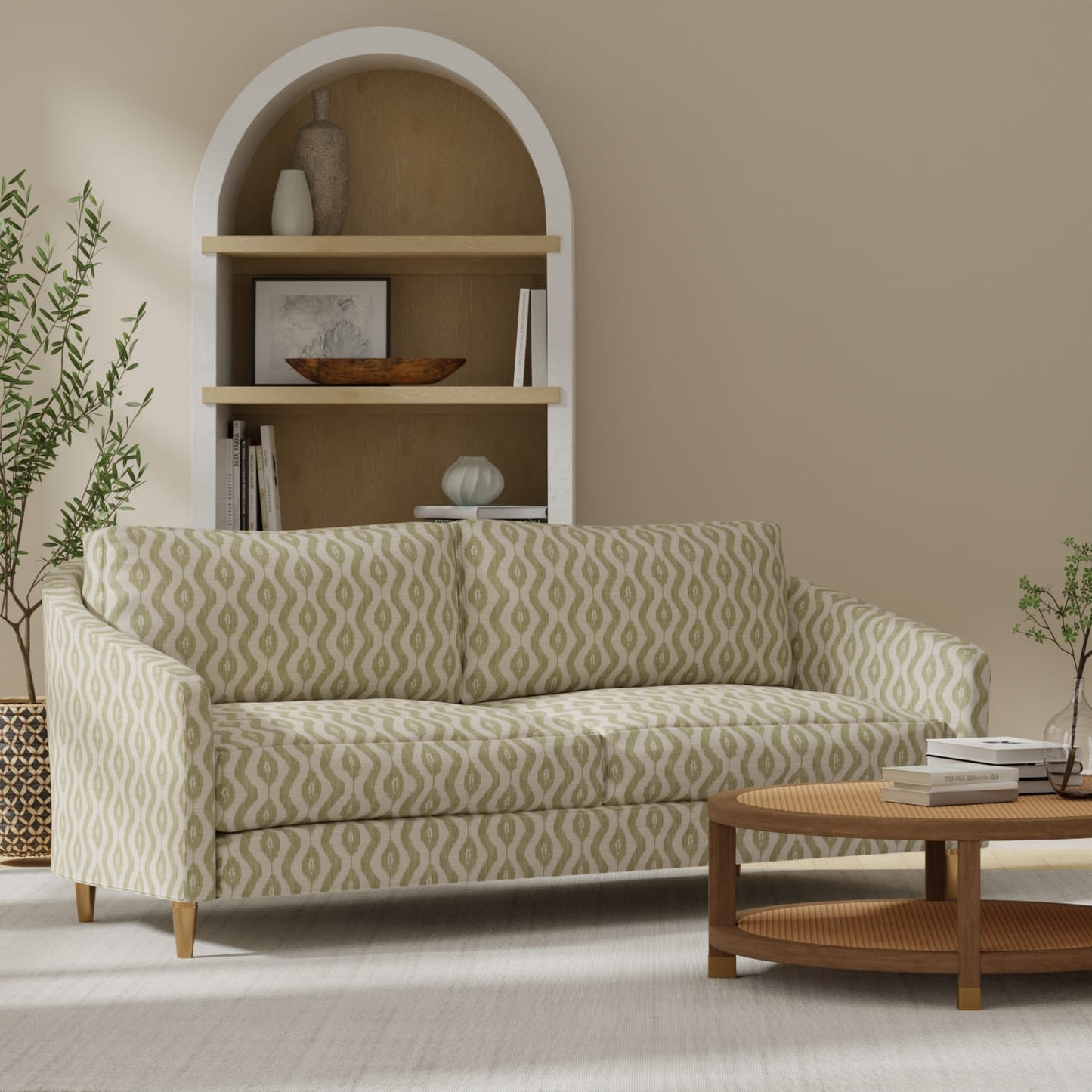 Zaire Spring upholstered on a couch