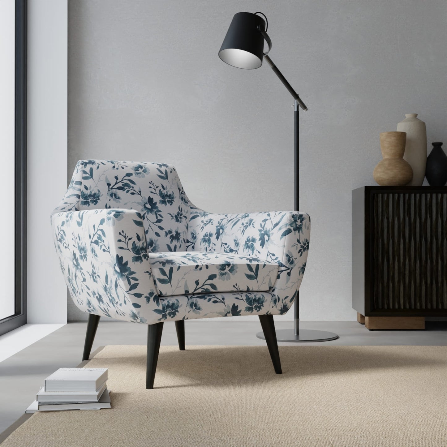 Zara Navy - Folio Fabrics