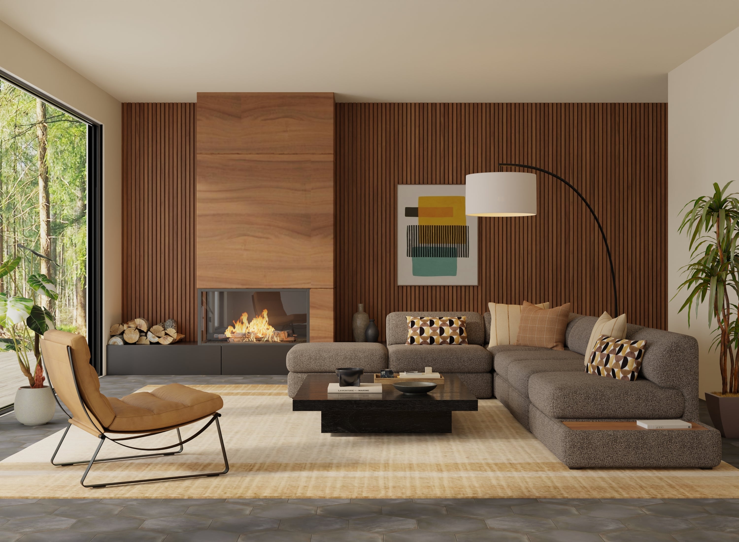 How to Create a Mid-Century Modern Interior With Upholstery Fabric - Folio Fabrics