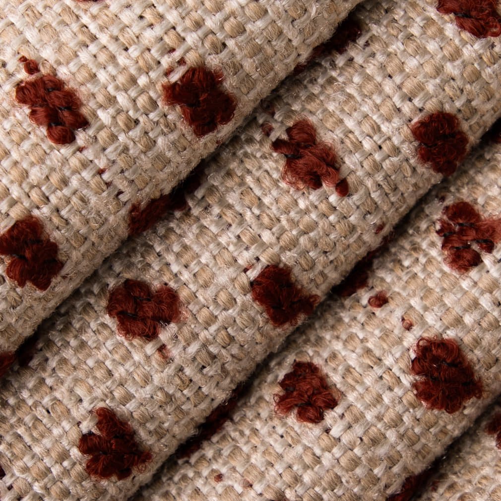 Barnaby Burgundy - Folio Fabrics