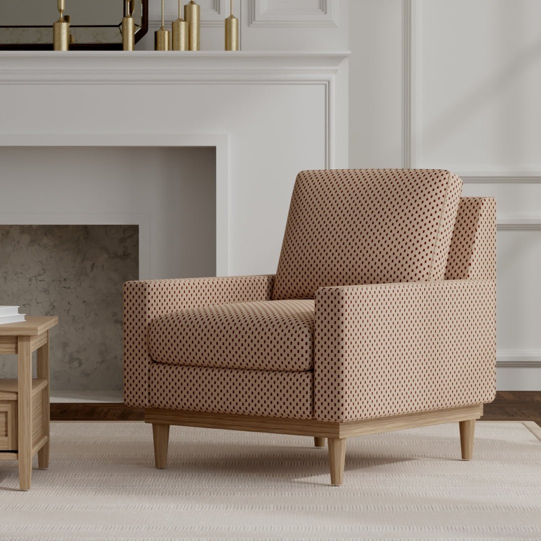 Barnaby Burgundy - Folio Fabrics