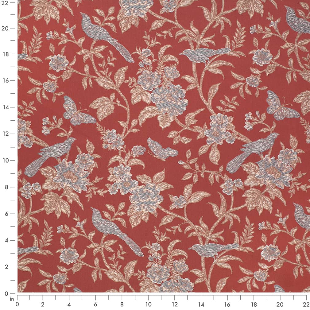 Boaz Garnet - Folio Fabrics